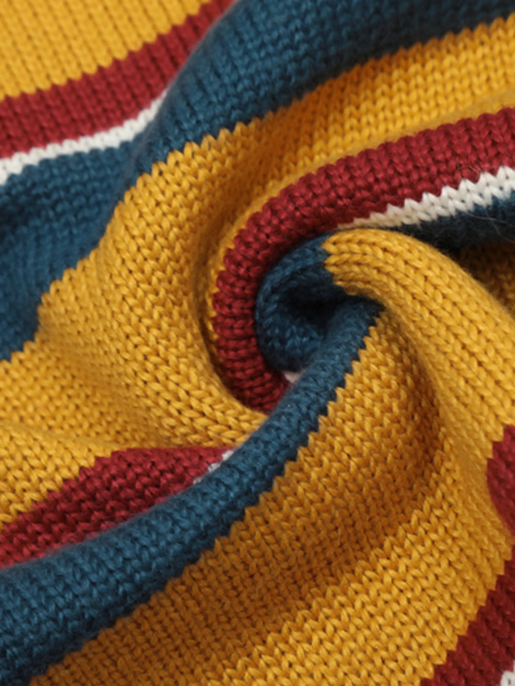 Vintage Embroidered Striped Sweater