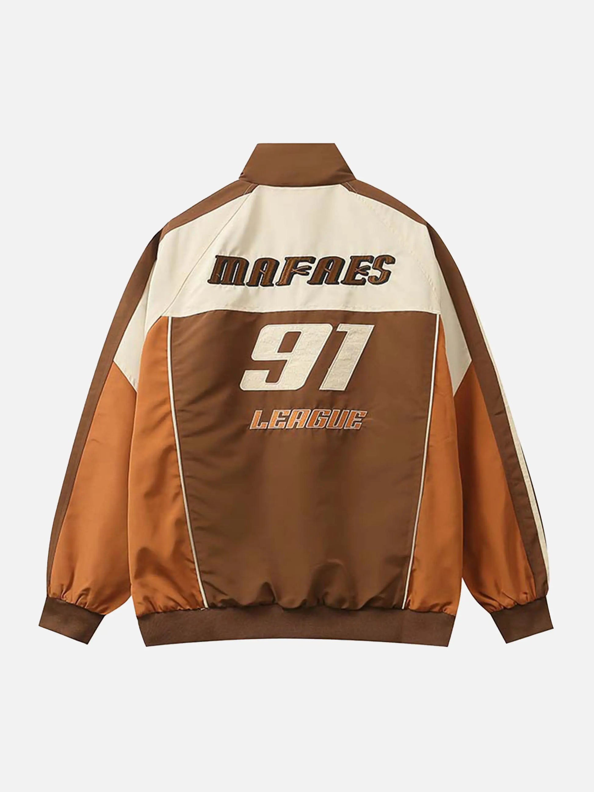 Racing Embroidered Patchwork Jacket
