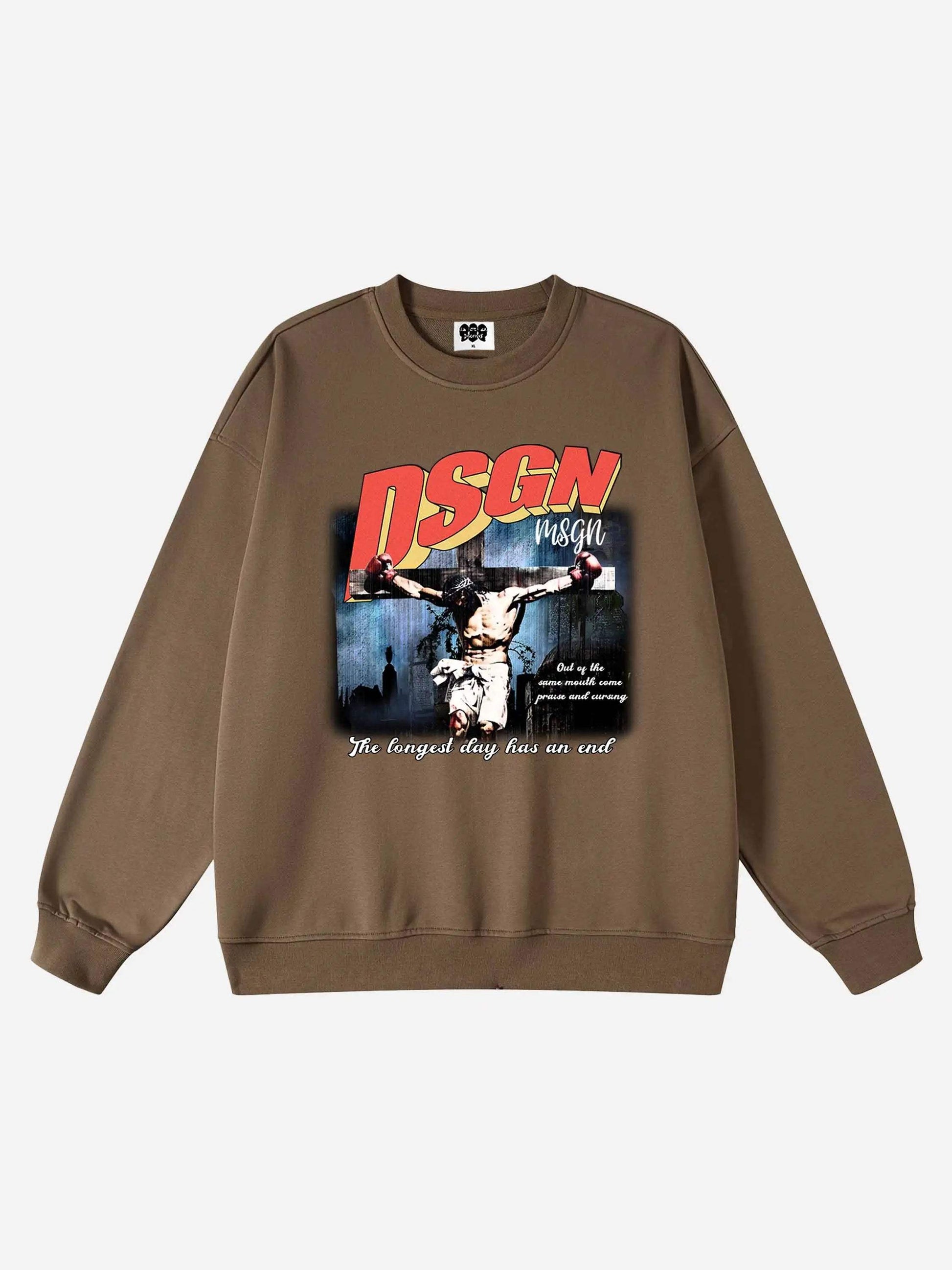 Disguisen Boxing Jesus Fleece Sweatshirt