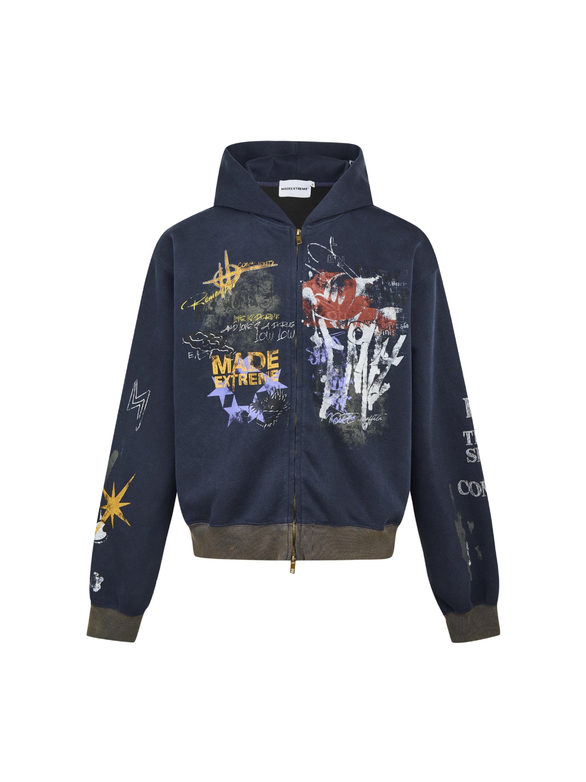 Graffiti Print Hoodie