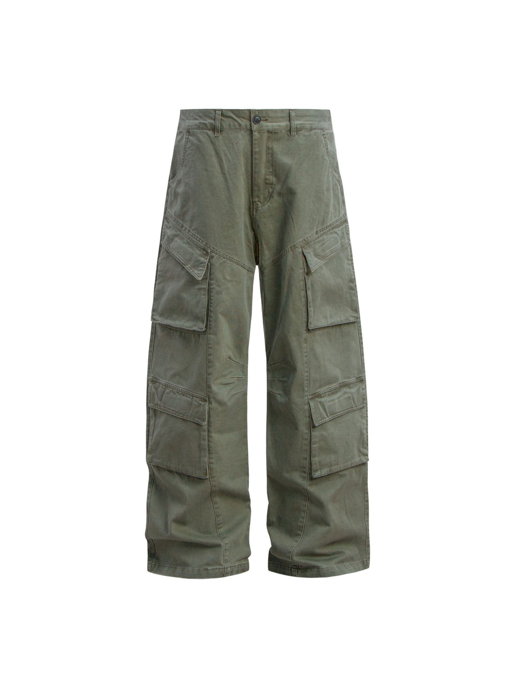 Vintage Washed Distressed Cargo Pants