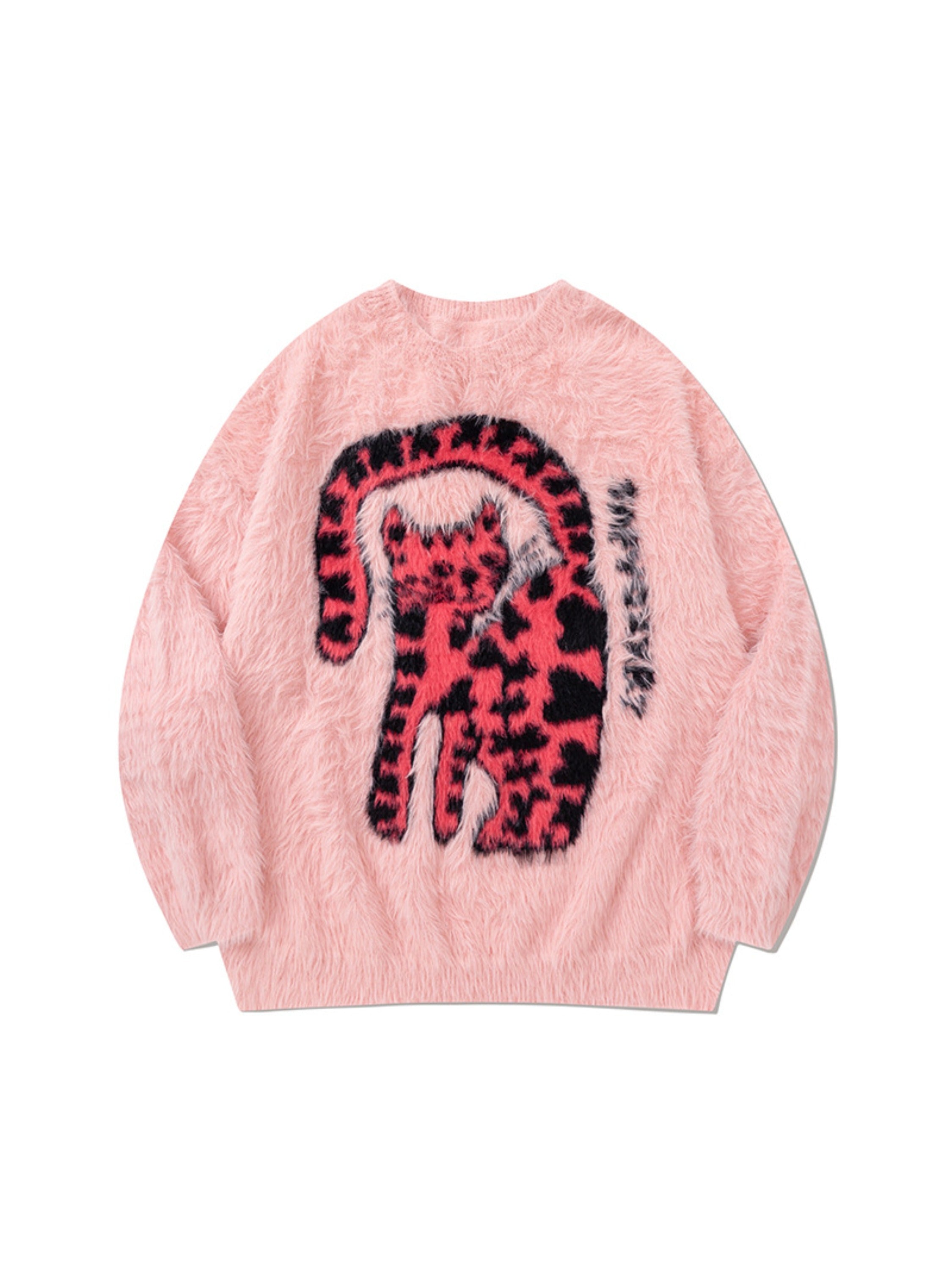 Abstract Leopard Sweater