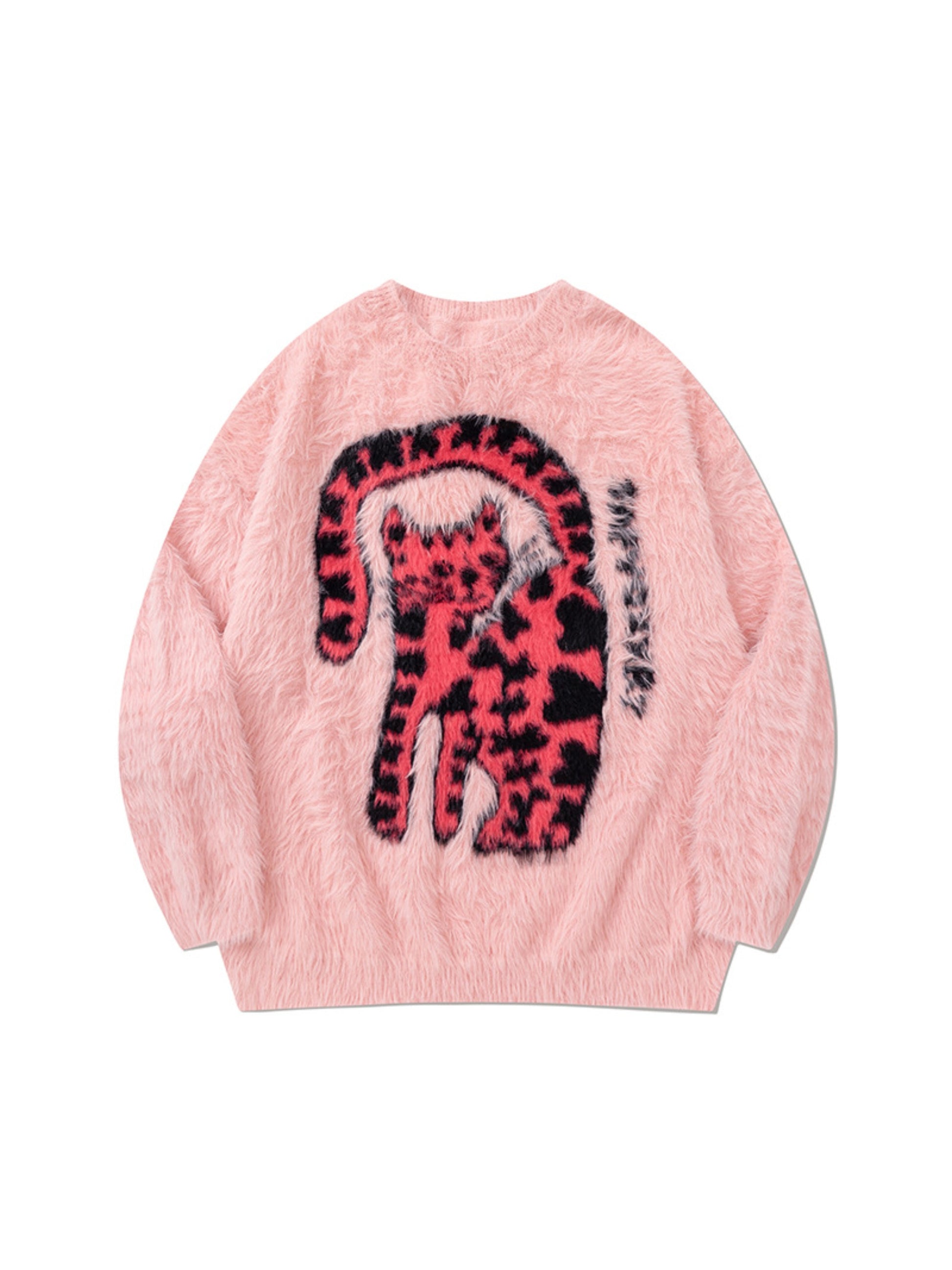 Abstract Leopard Sweater