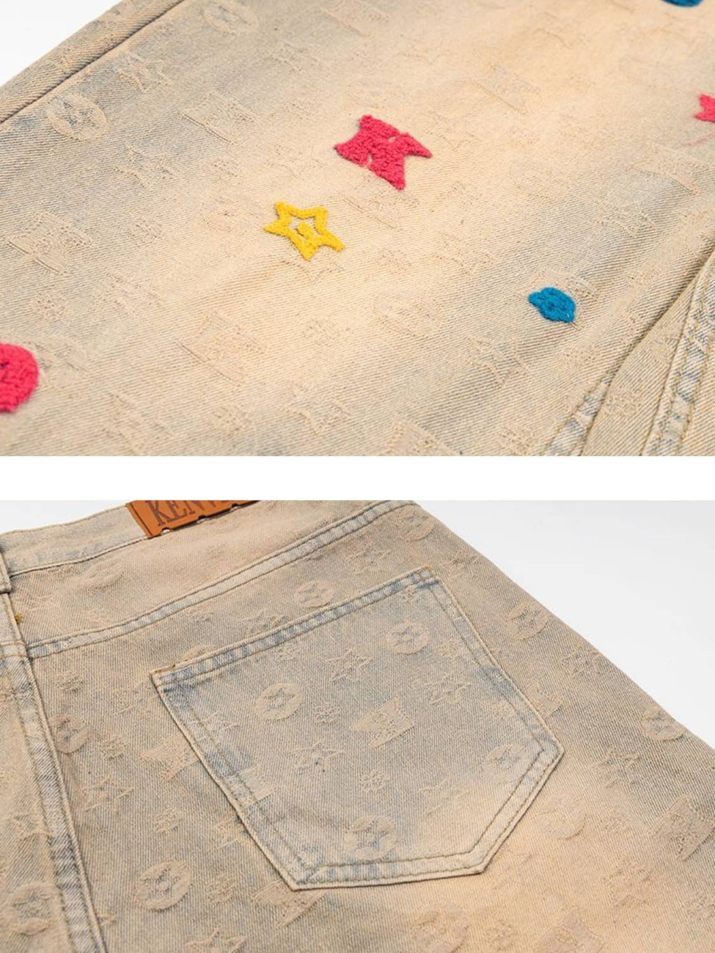 Towel Embroidery Jeans