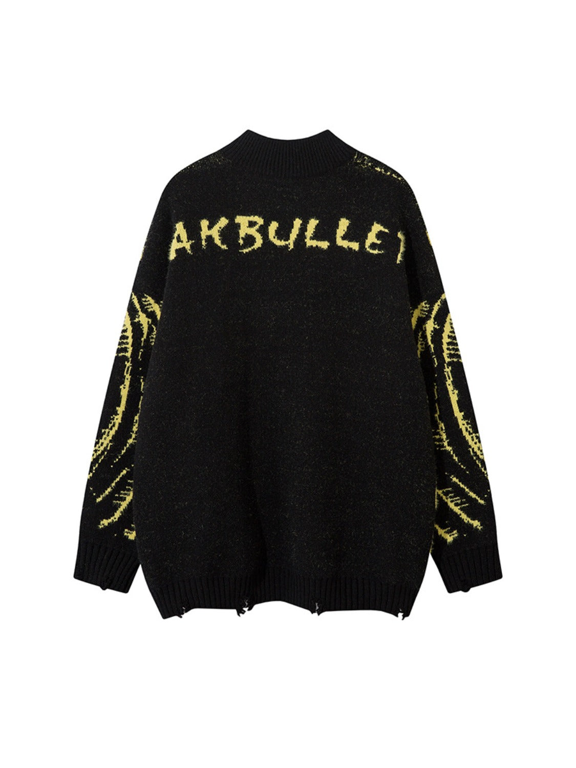 High Street Lazy Style Cat Jacquard Sweater