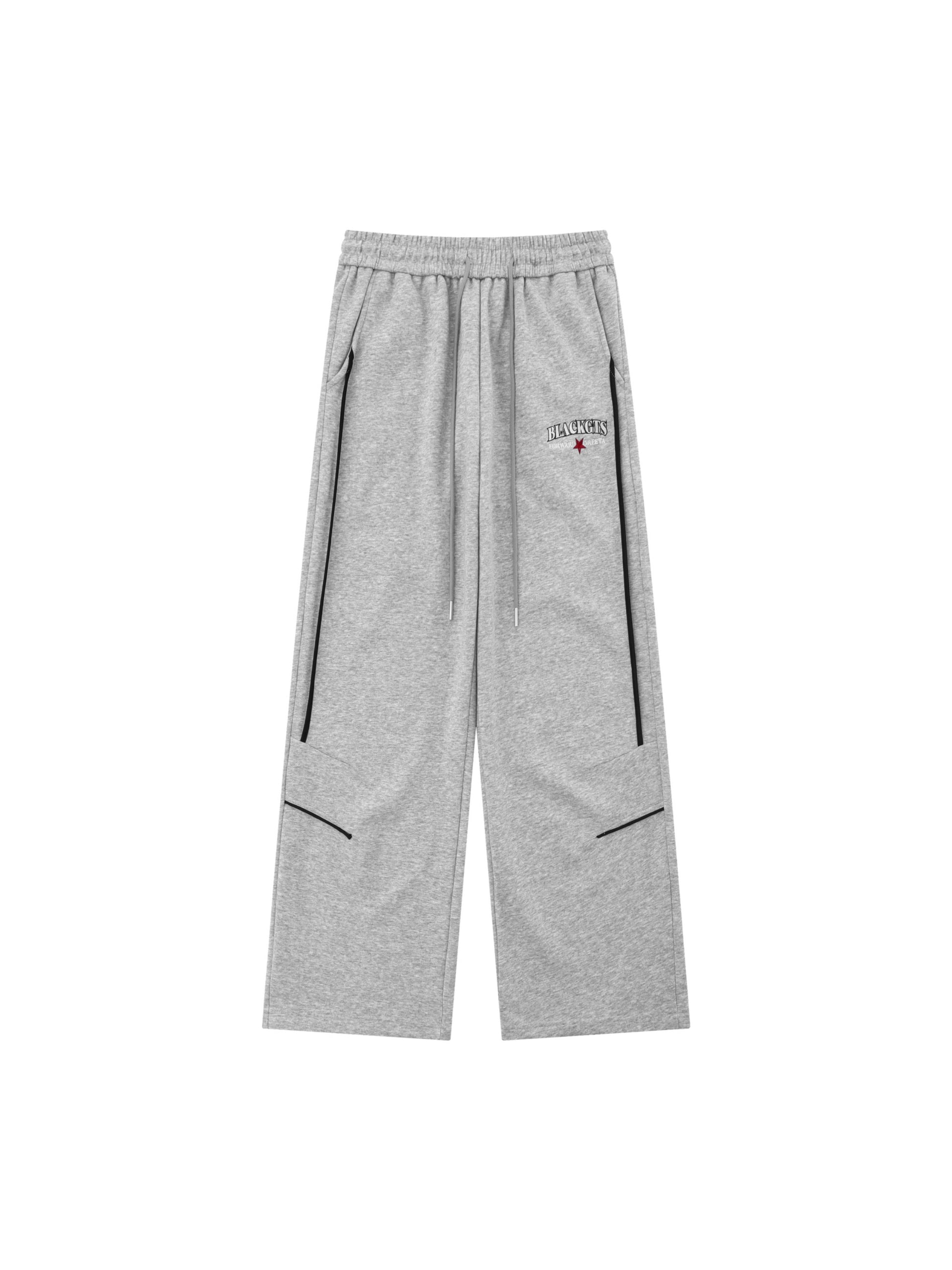 Contrast Color Loose Sweatpants