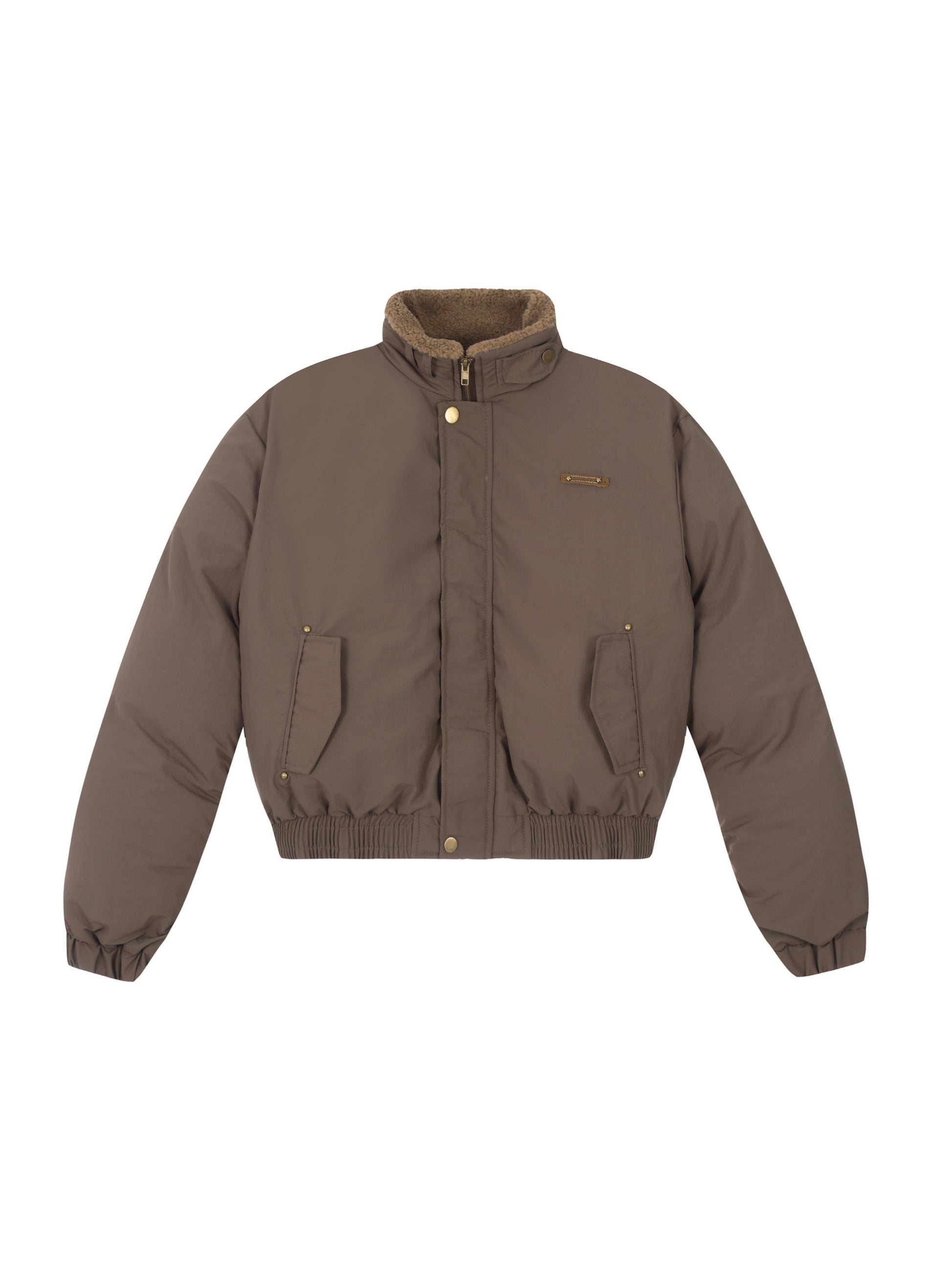 Vinatge Simple Short Thicken Coat