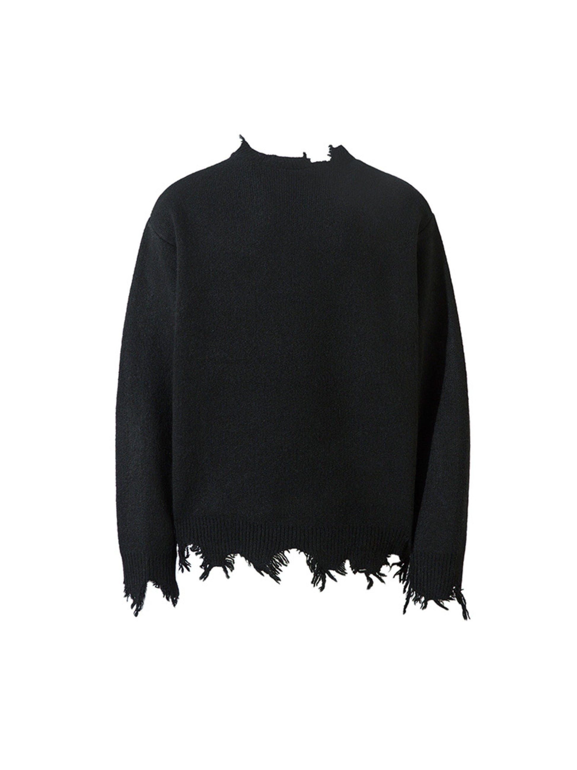 Solid Color Half Zipper Sweater