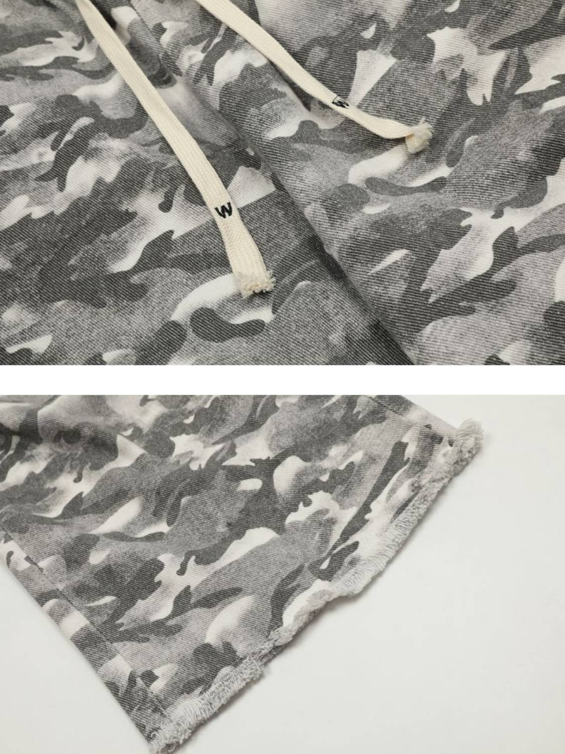 Retro Fake Two-piece Camouflage Pants