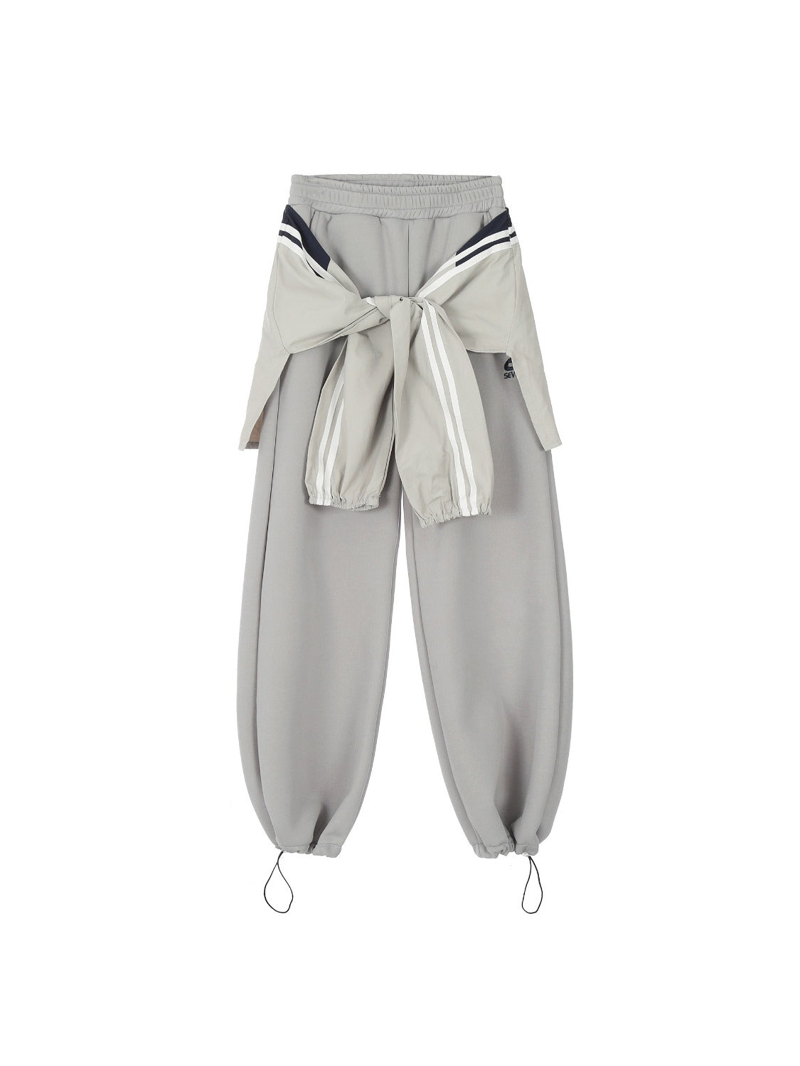 Fake Two-piece Drawstring Sweatpants
