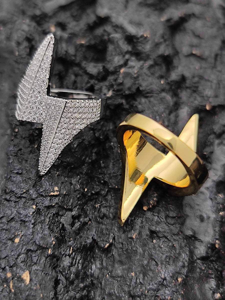 Disguisen Lightning Shape Diamond Ring