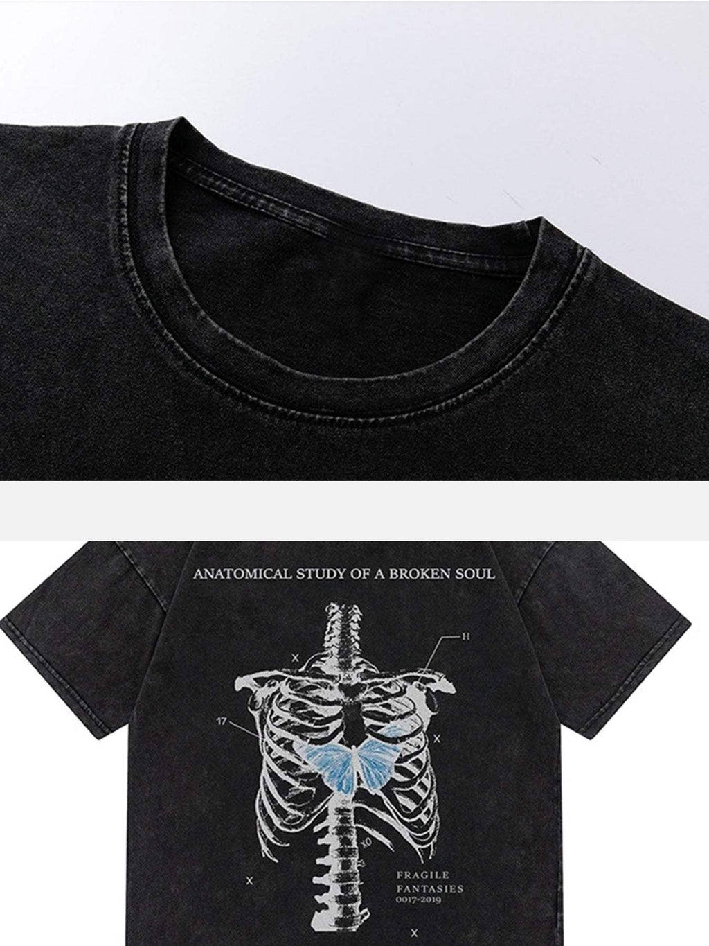 Disguisen Skull Print Washed T-Shirt