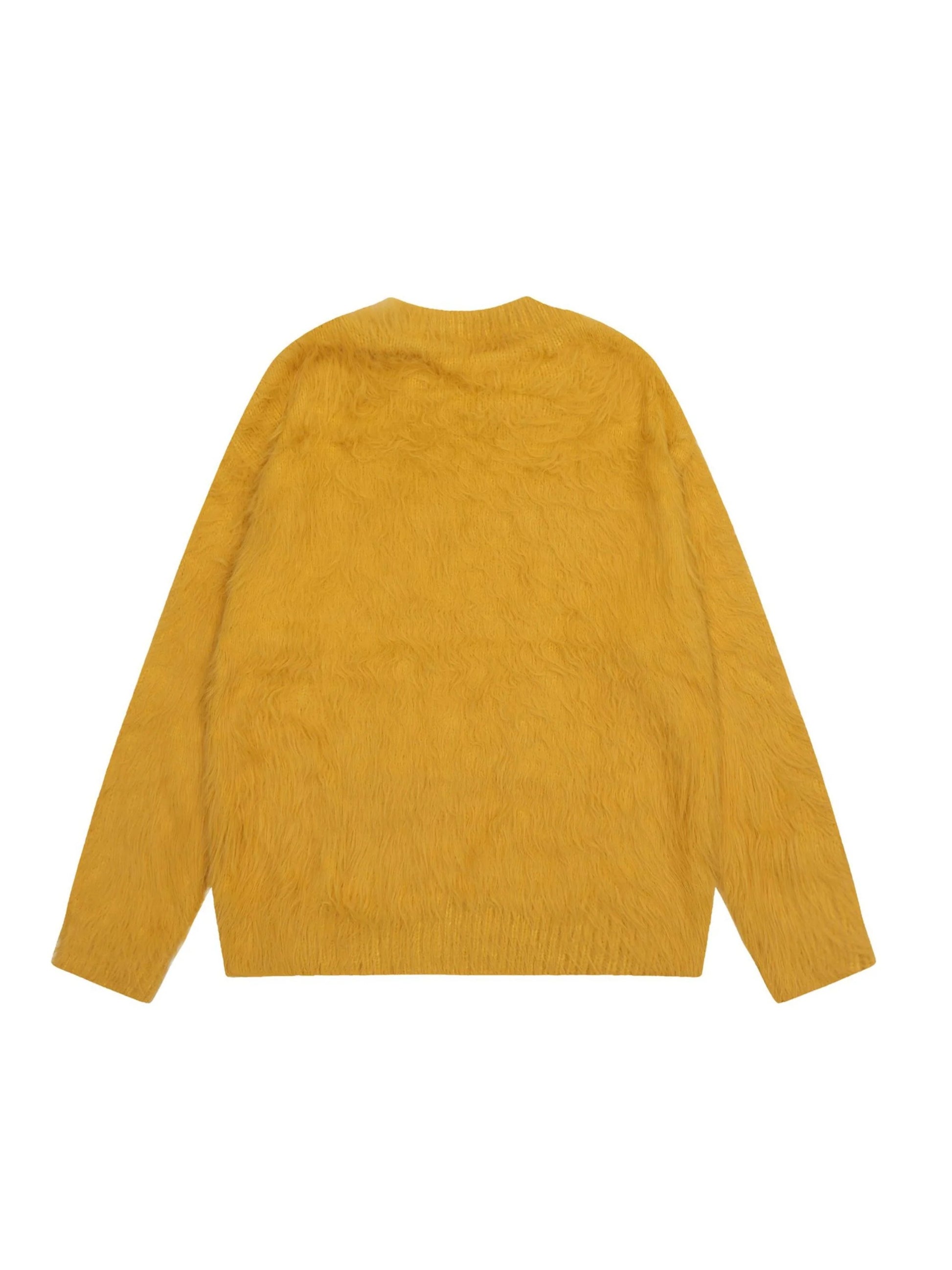Vintage Contrast Letter Sweater