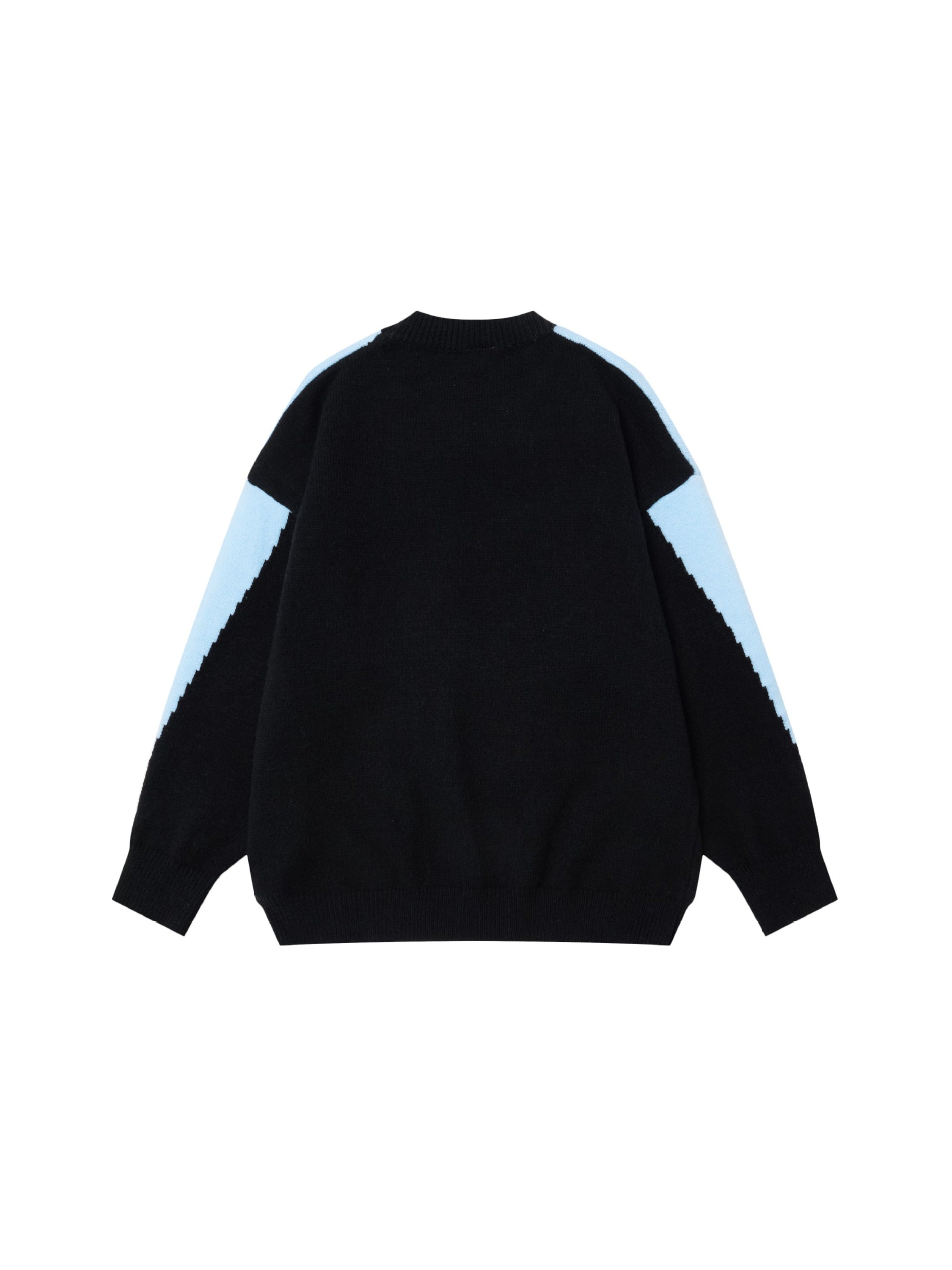 Contrast Color 08 Jacquard Sweater