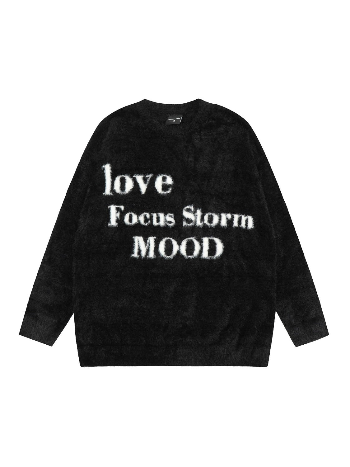 Leisure Letter Round Neck Sweater