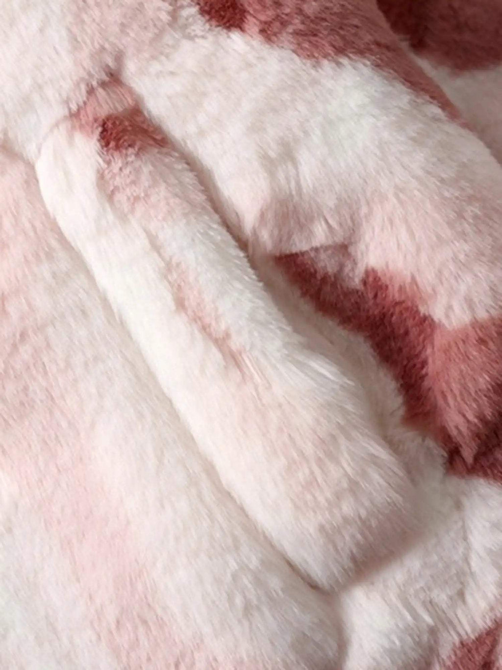 Disguisen Tie-dye Stand-up Collar Sherpa Coat