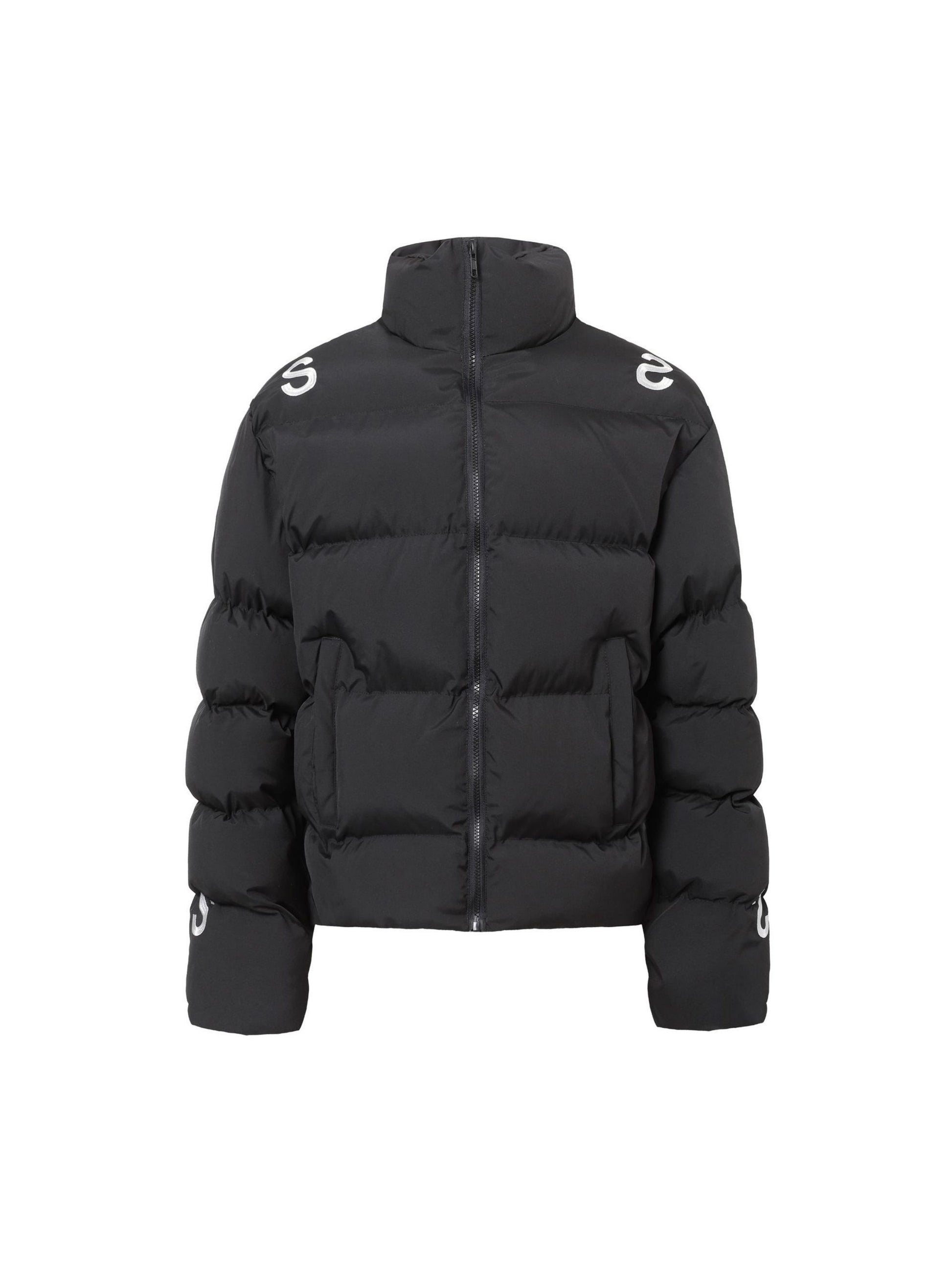 Lettering Embroidered Coat