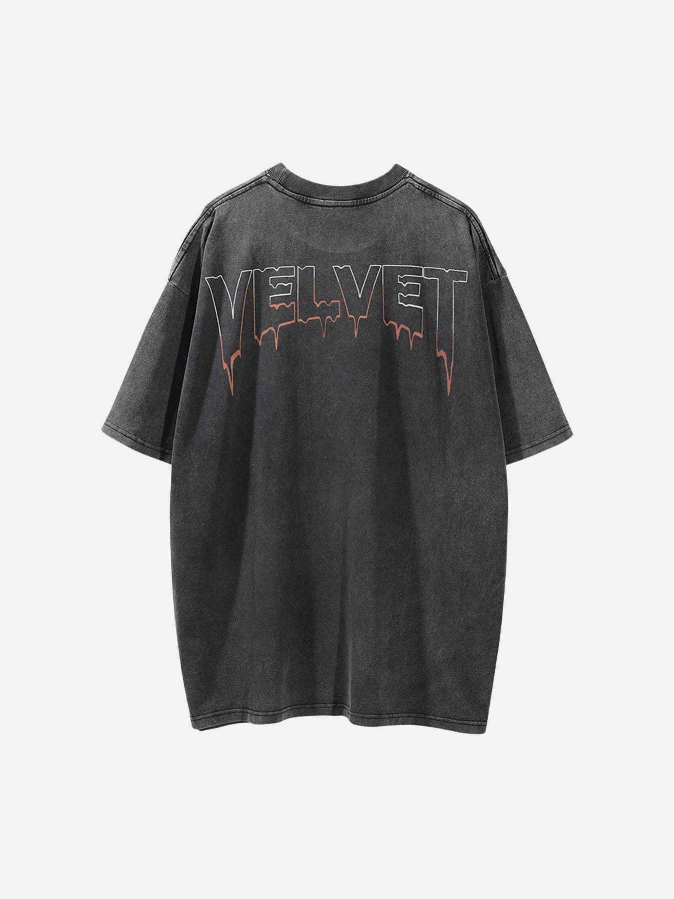 Disguisen Character Printed Washed & Aged T-Shirt