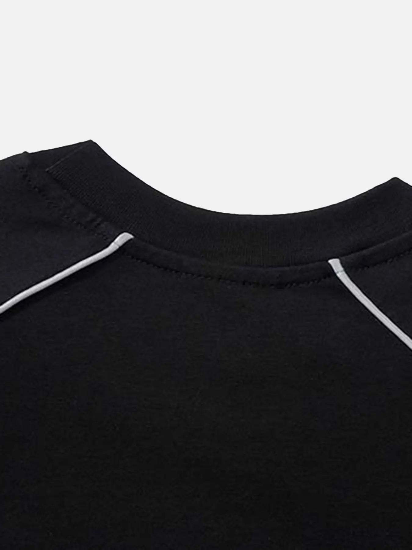 Disguisen Retro Letter Print T-shirt-5212