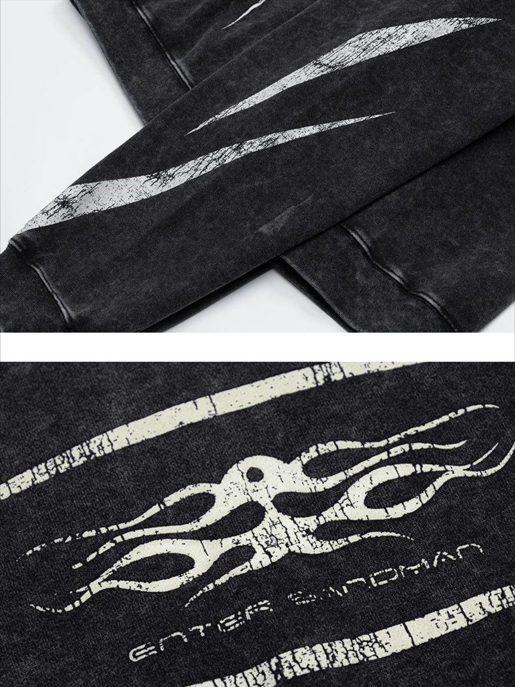 Vintage Washed Distressed Hoodie