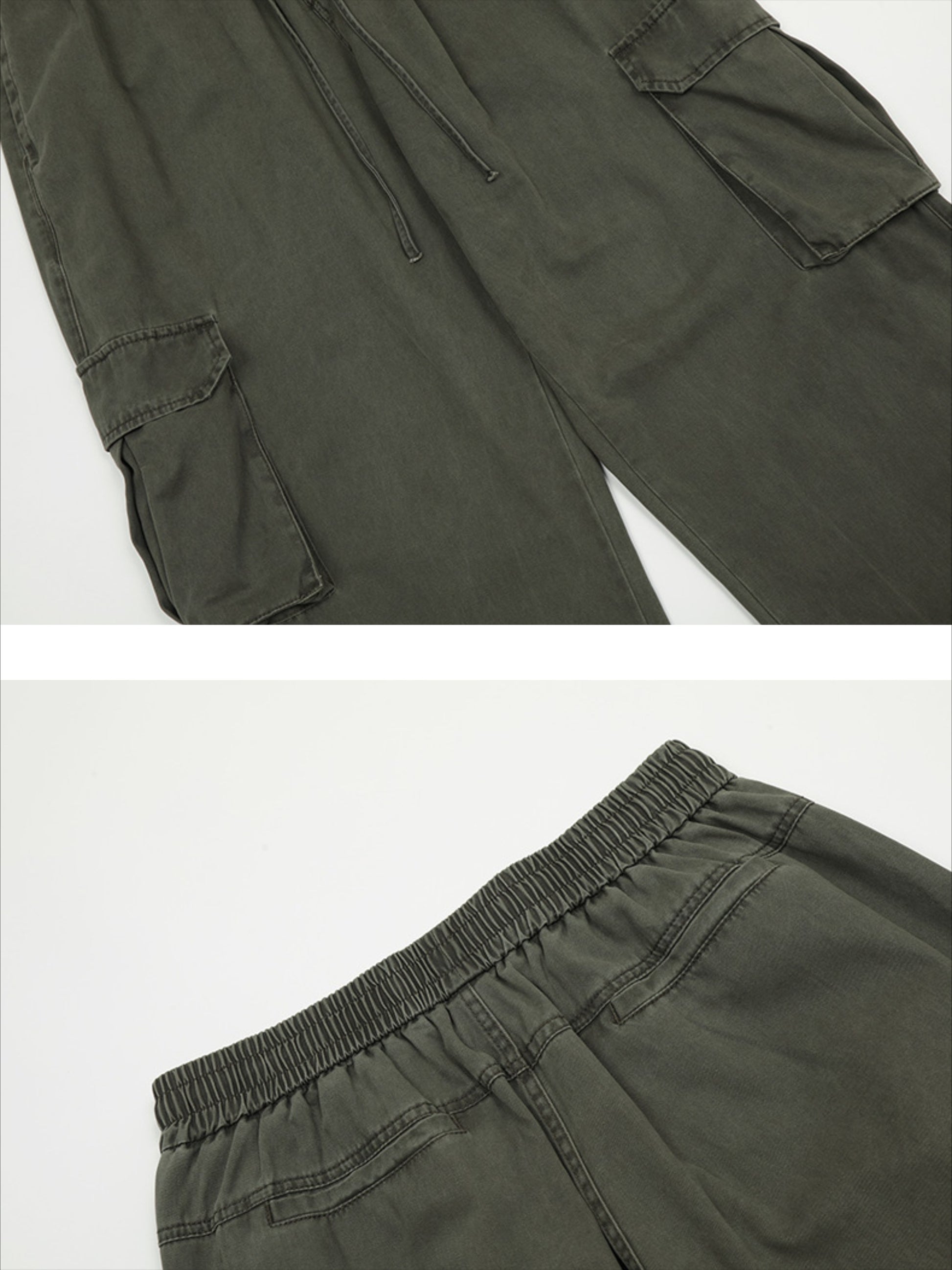 Vinatge Washed Multi-pocket Work Cargo Pants