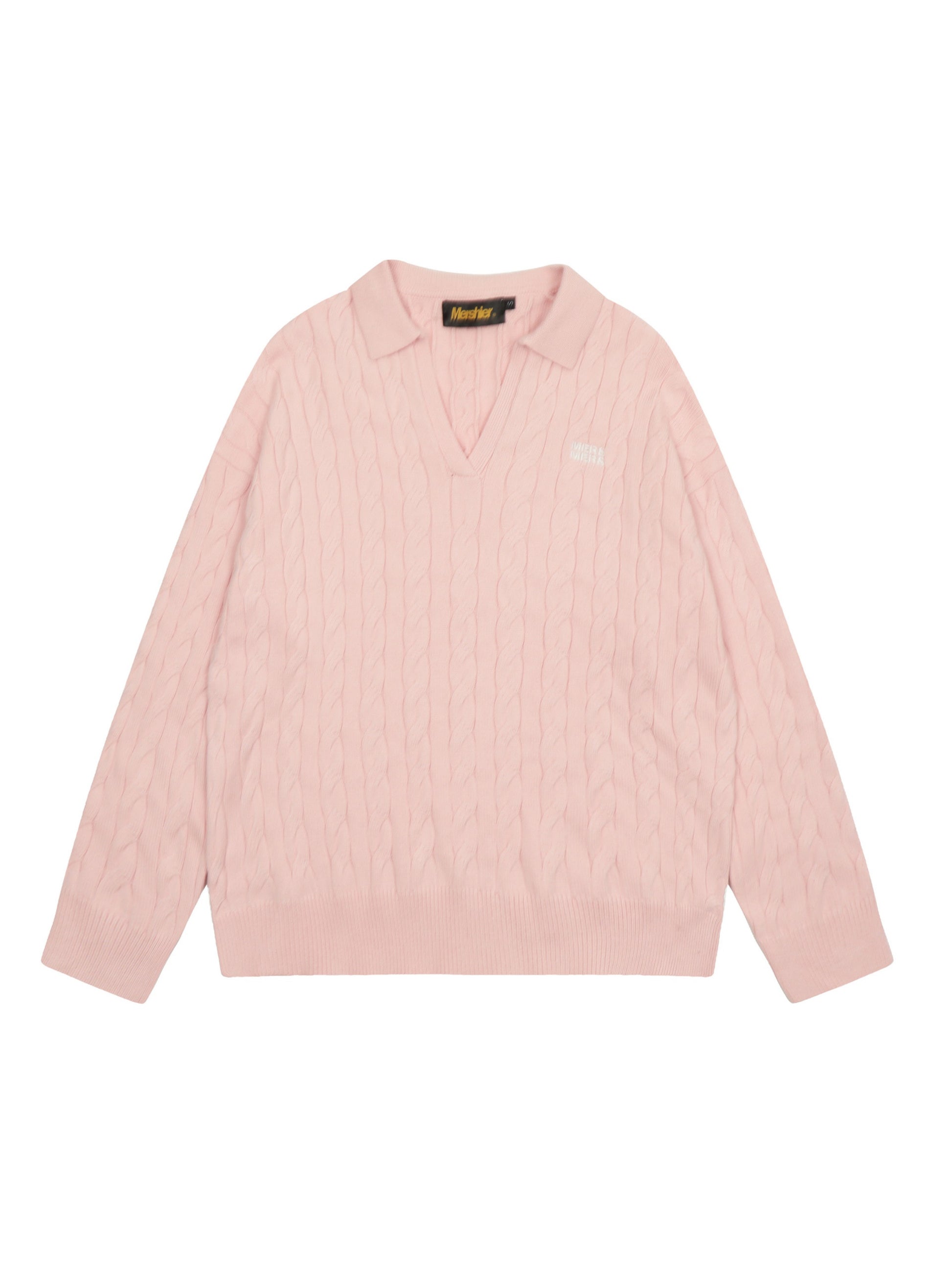 Vintage Letter Embroidery Academic Style Sweater
