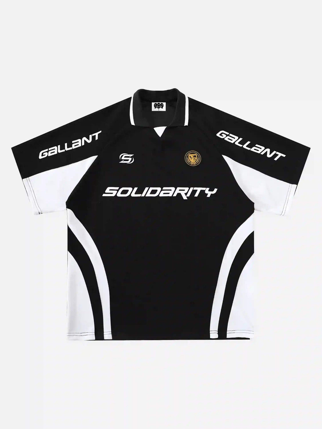 Disguisen American Trendy Brand Lapel Printed T-shirt