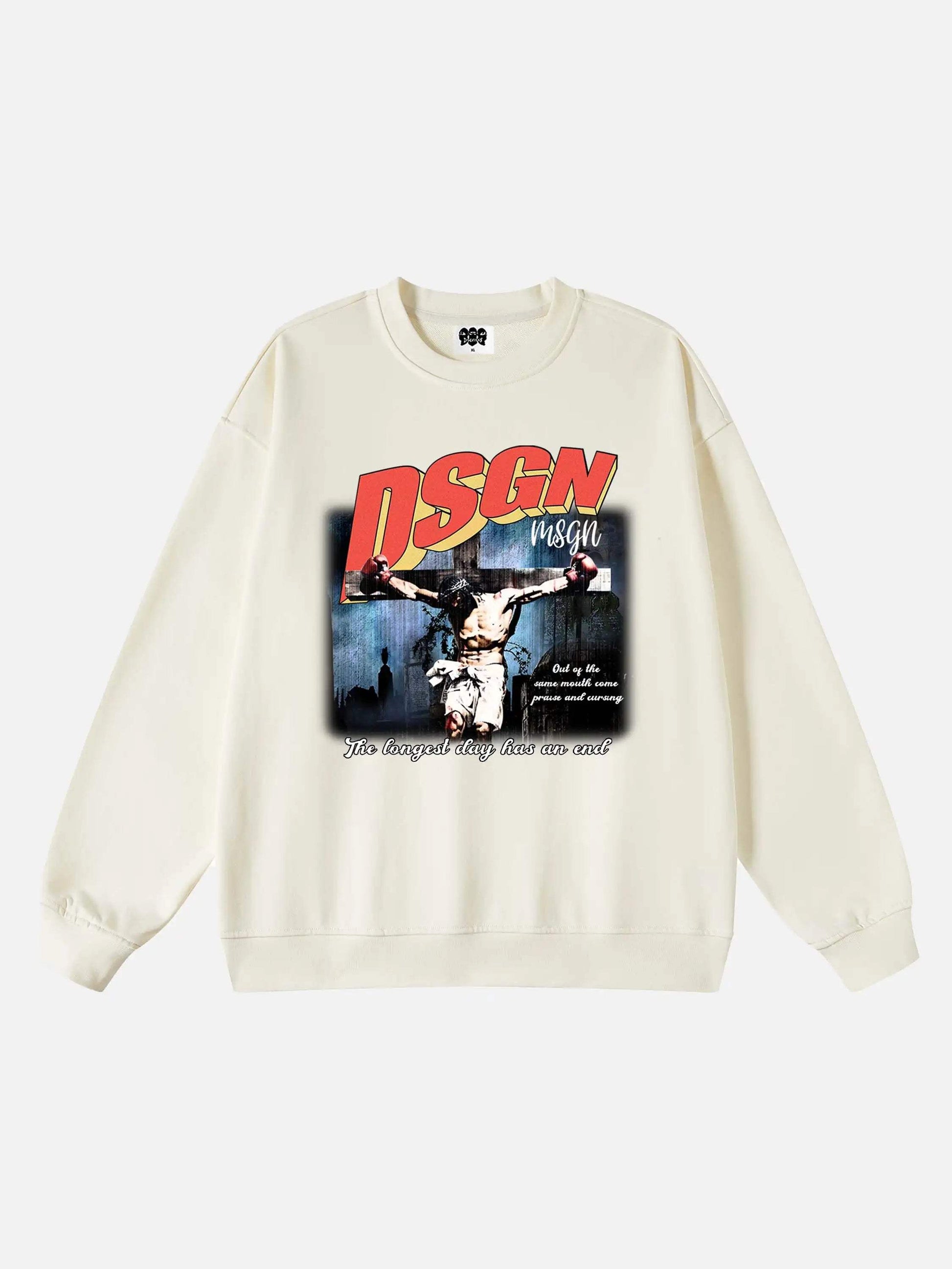 Disguisen Boxing Jesus Fleece Sweatshirt