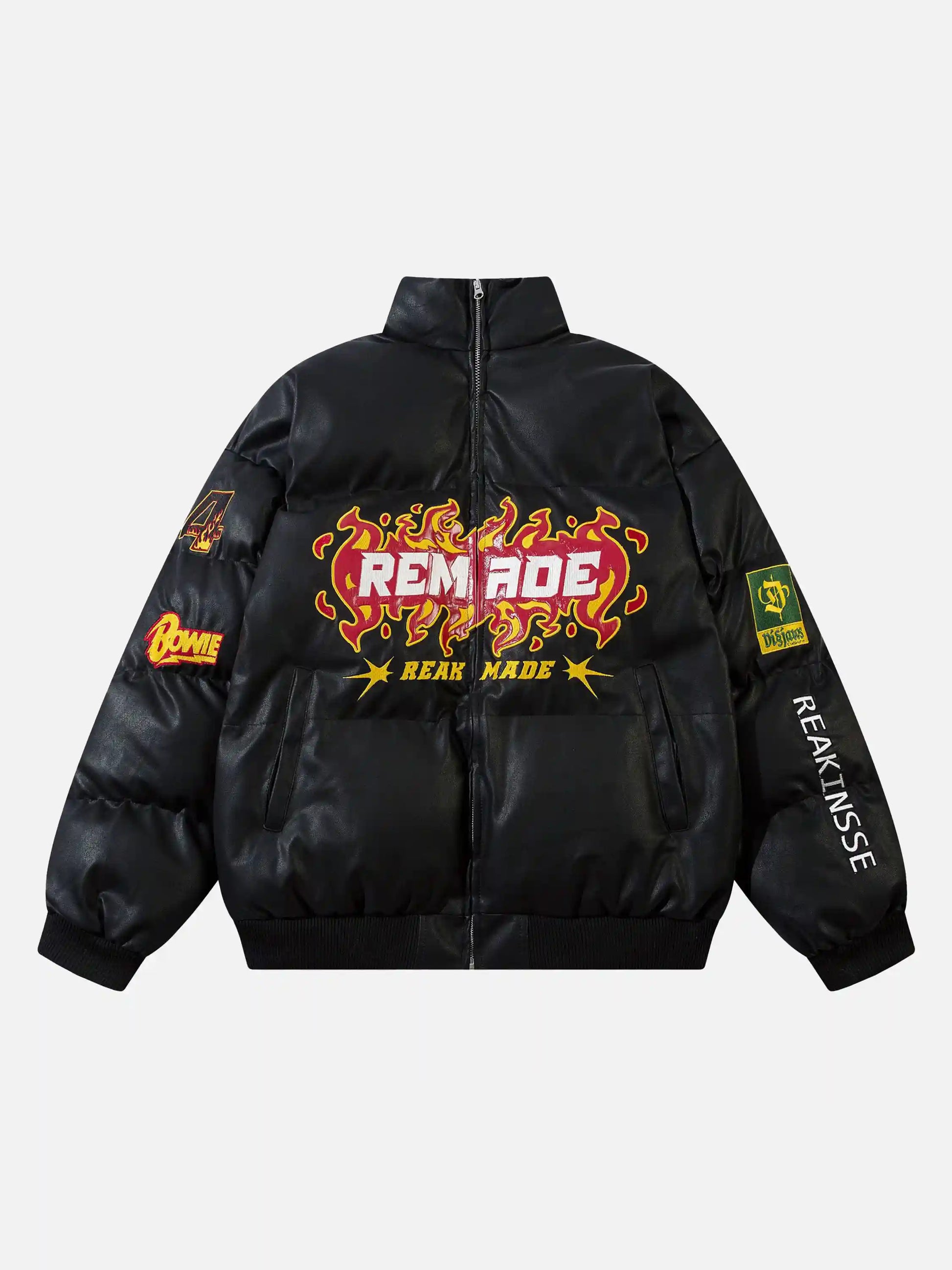 Disguisen American Style Heavy Flame Embroidered Coat
