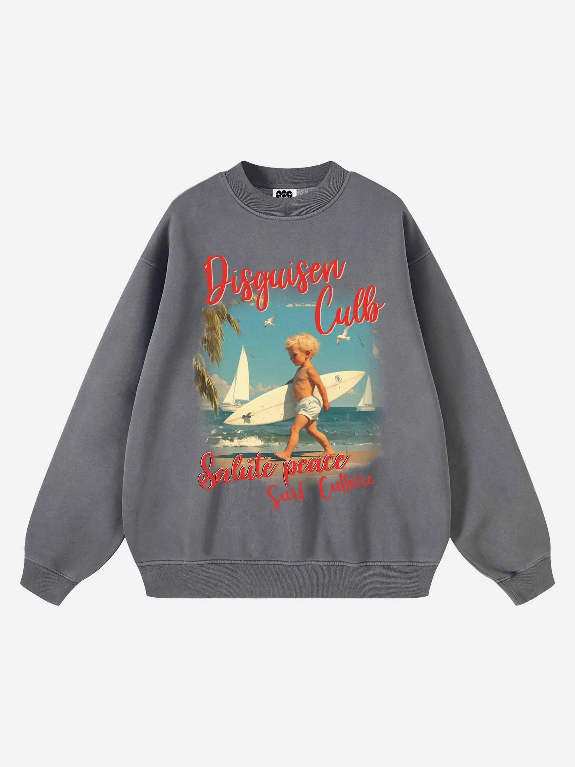 Disguisen Interesting Retro Fleece Sweatshirt