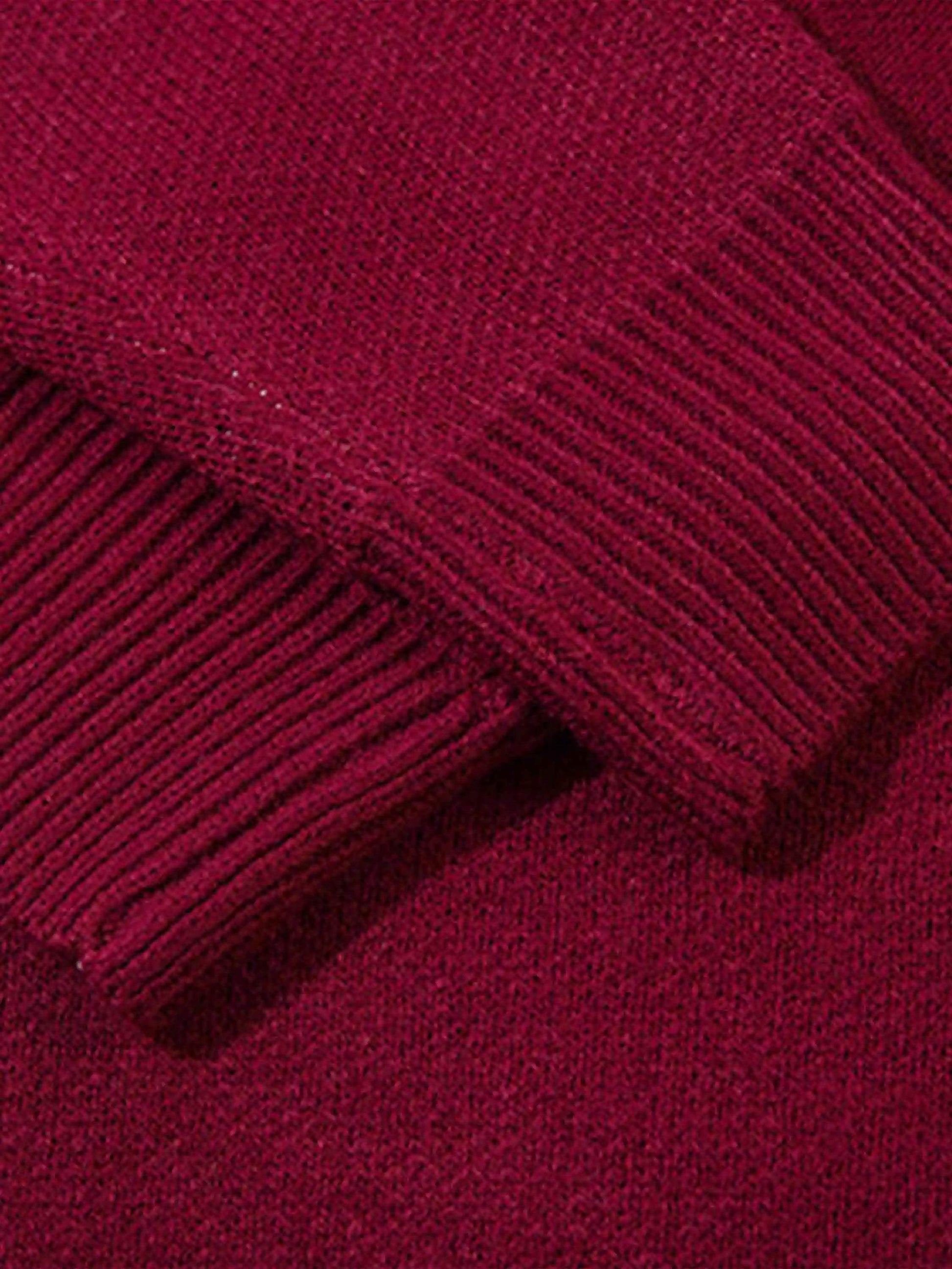 Disguisen Vibe Contrast Color Stitching Crew Neck Sweater