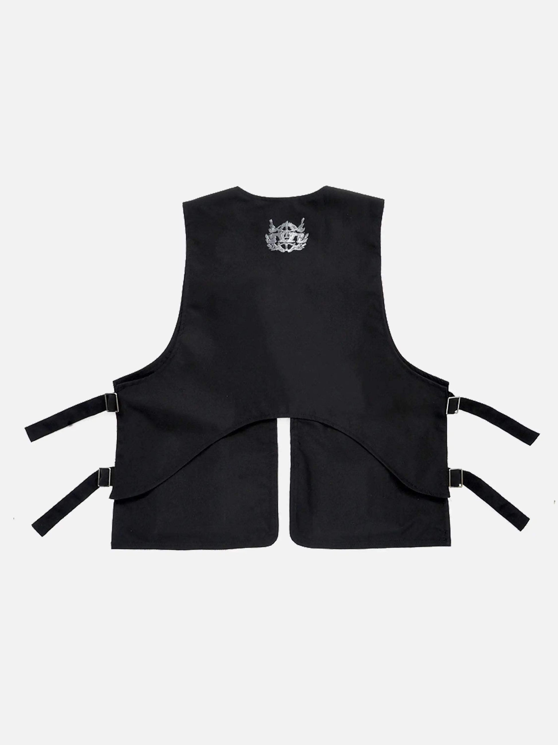 Disguisen American Street Brushed Pulp Printed Skull Vest-1255