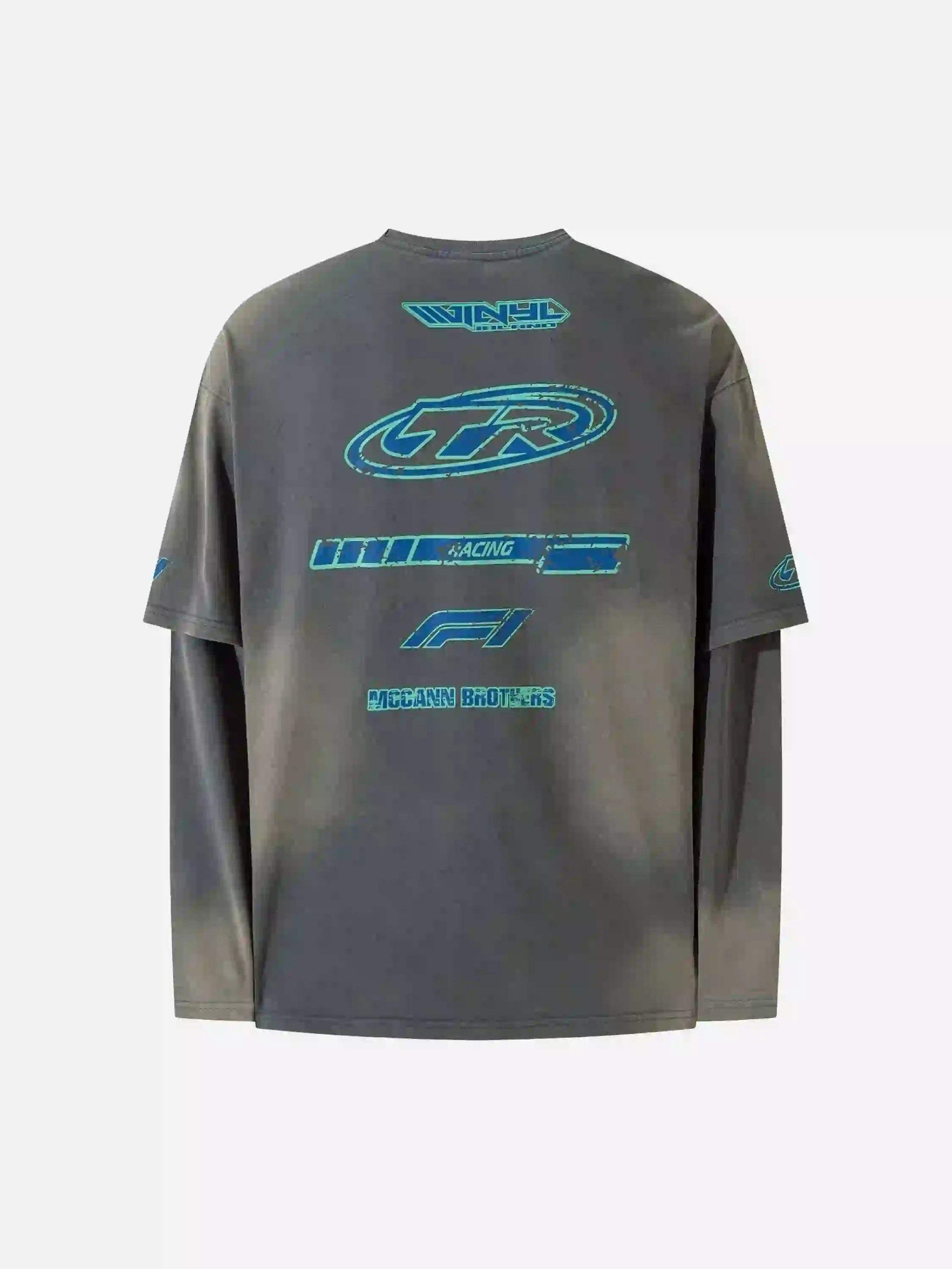 Disguisen American Style Old Motorcycle Long Sleeve T-Shirt
