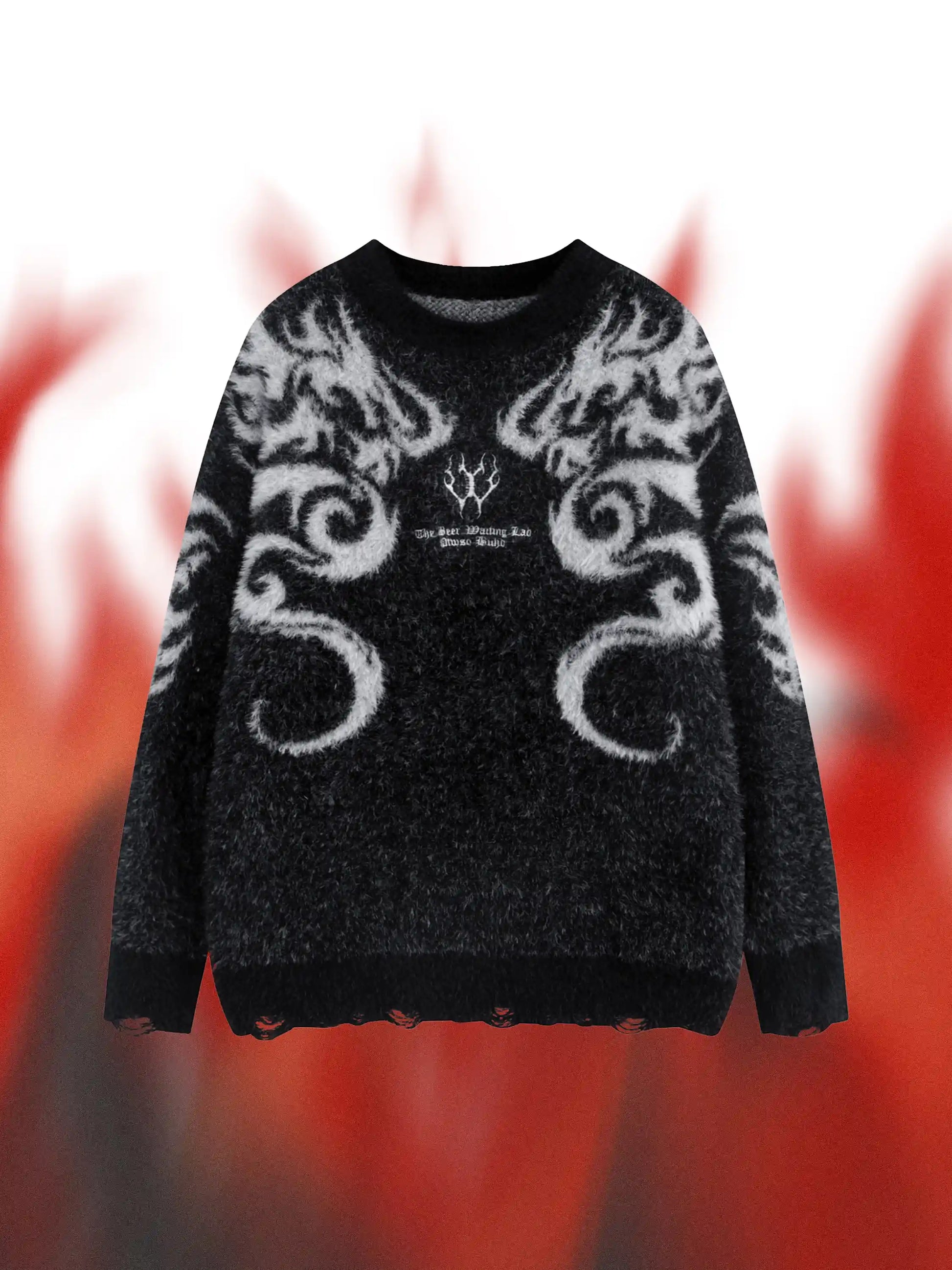 Dragon Mohair Jacquard Sweater