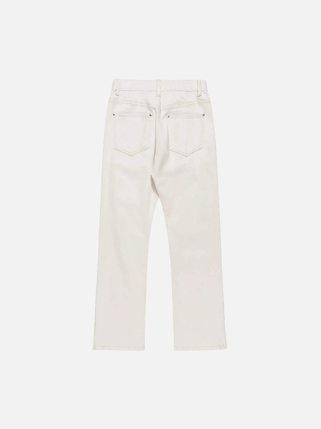 Disguisen High Street Zipper Niche Design Straight Pants