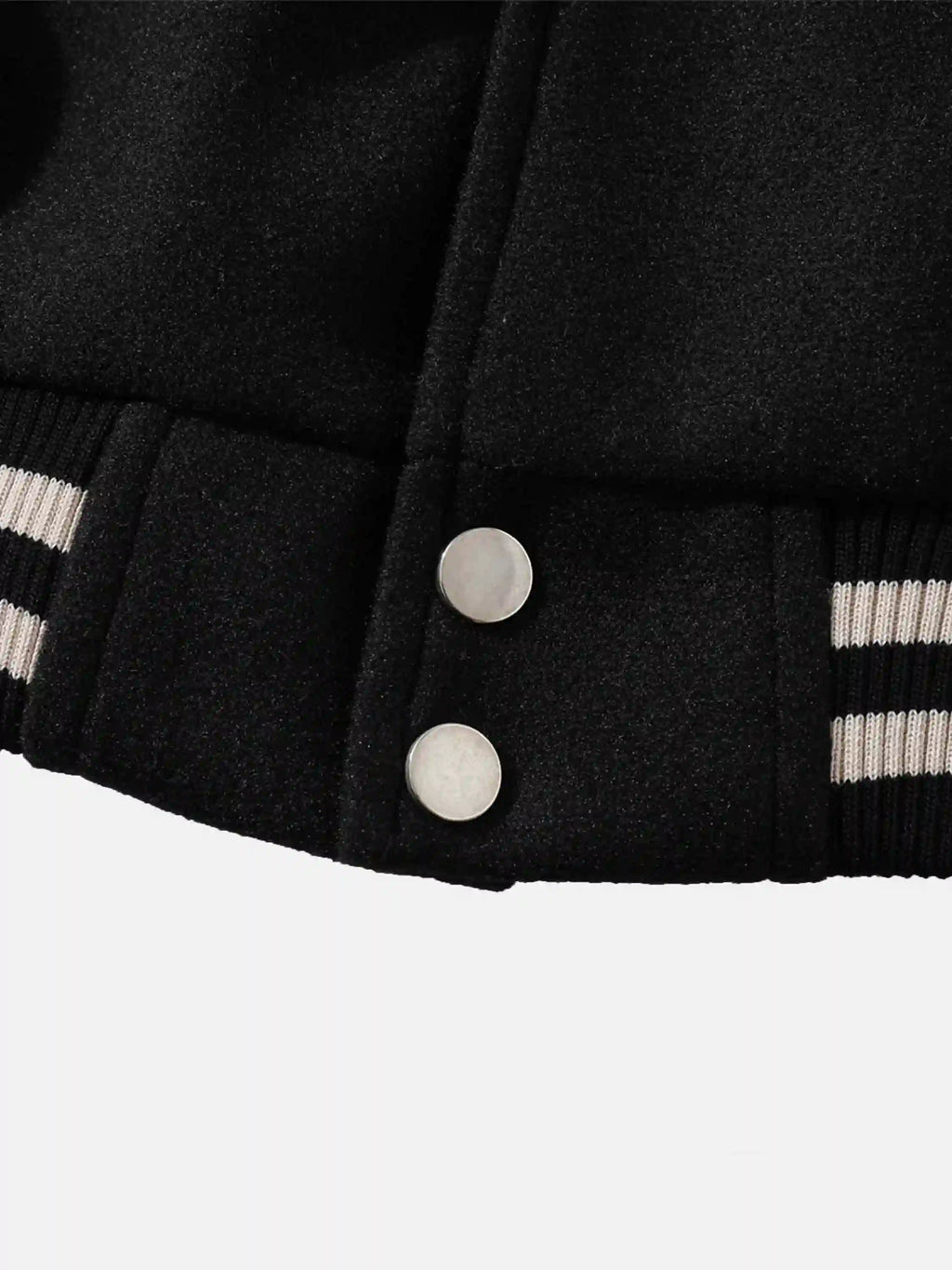 Skull Sickle Embroidered PU Splicing Jacket