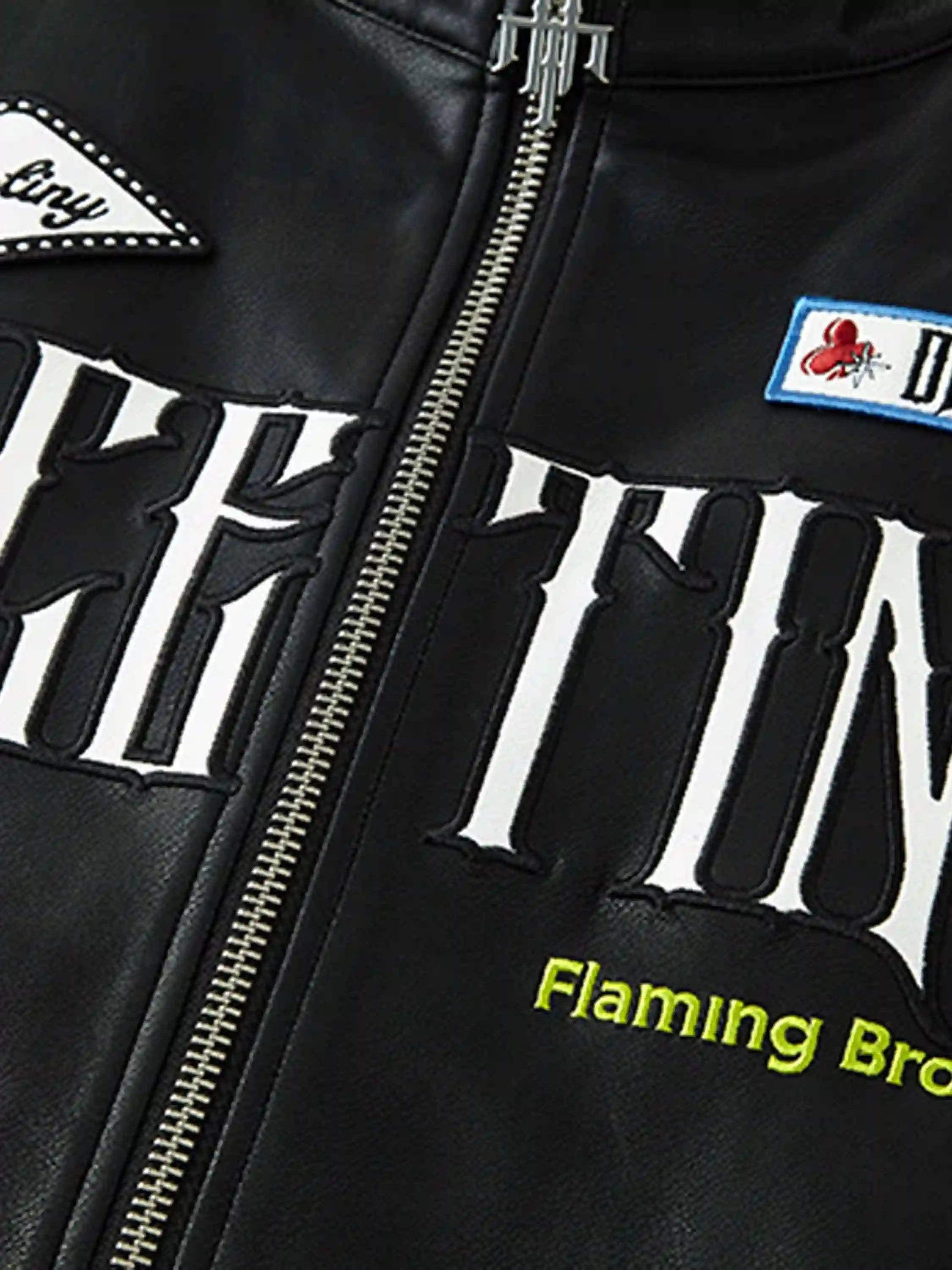 Disguisen American Hip-Hop Motorcycle Coach Jacket