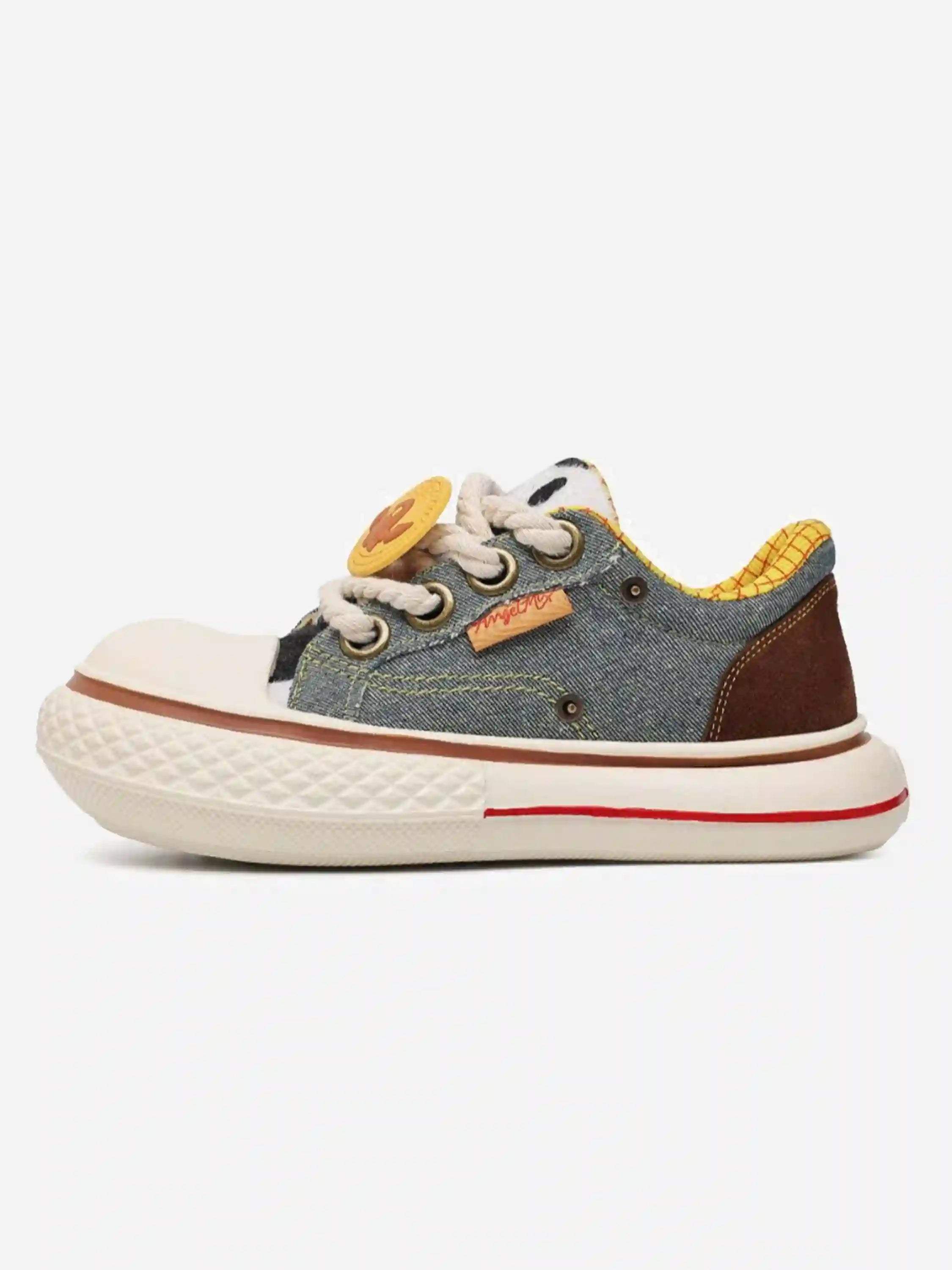 Disguisen Cowboy Ugly Big Head Canvas Shoes