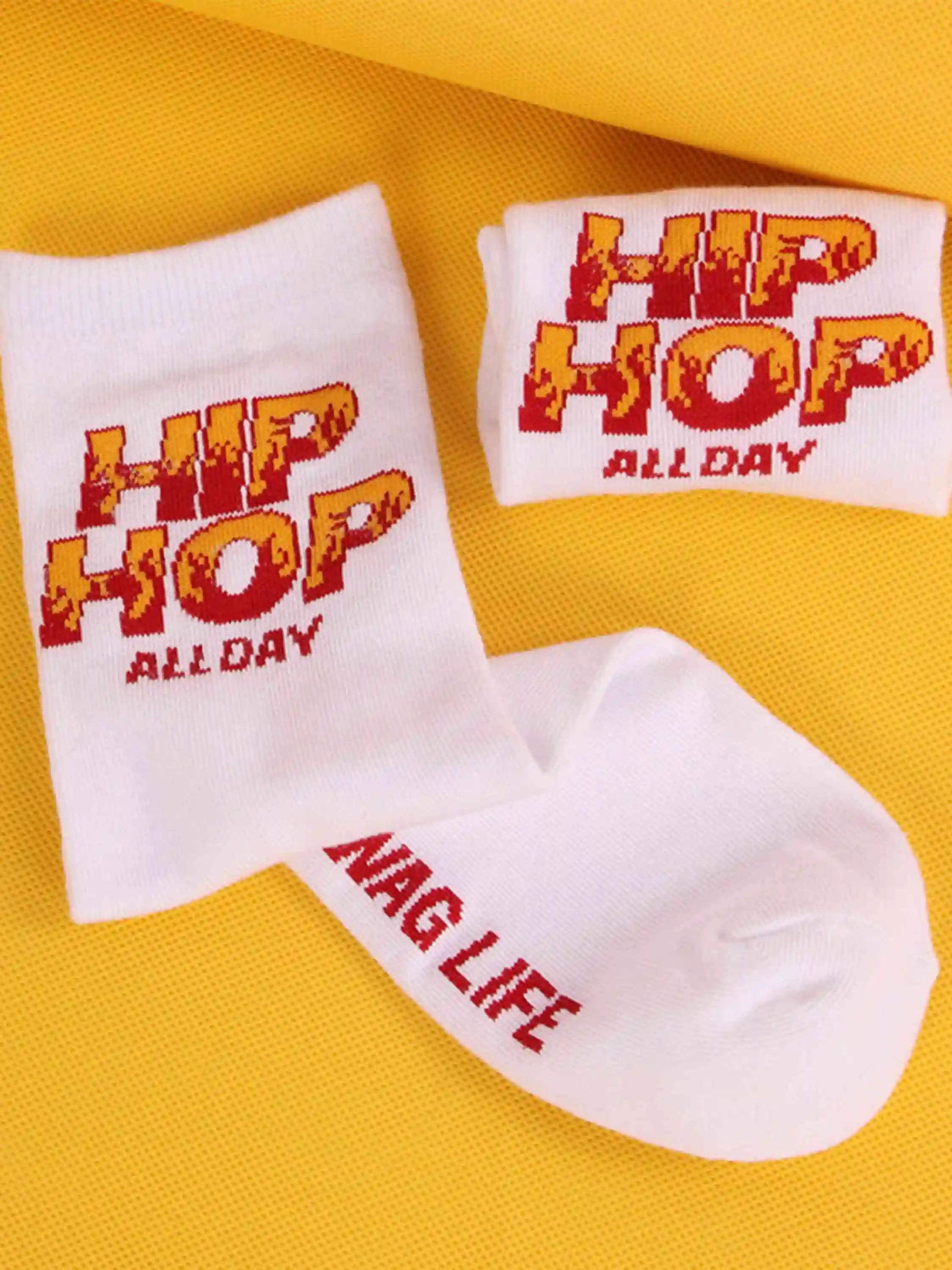 Disguisen Hip Hop Flame Skateboard Socks