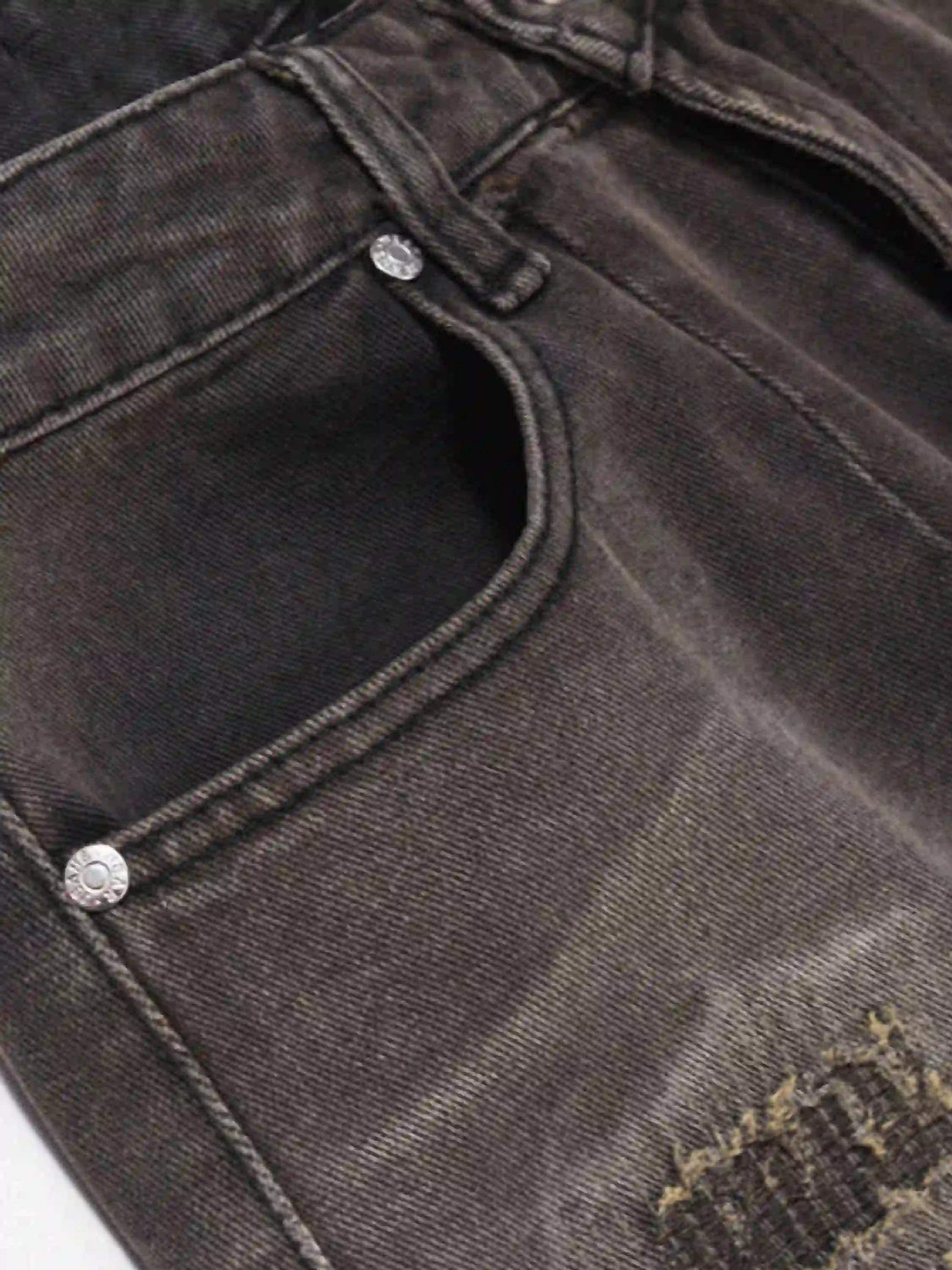 Disguisen Vintage Distressed Denim Gradient Shorts