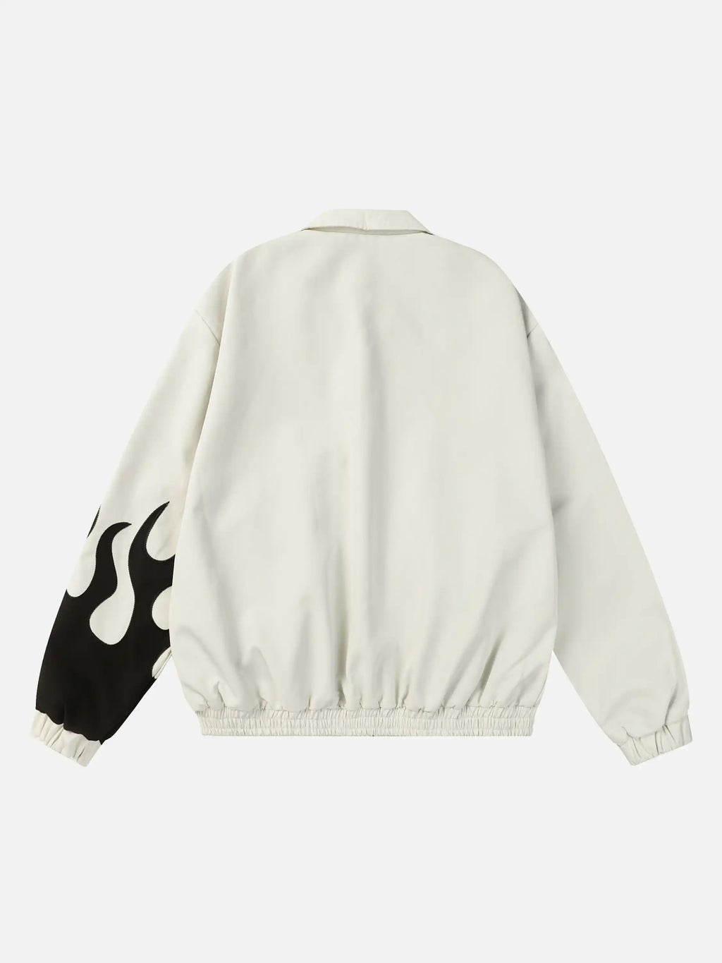 Disguisen Hip Hop Street Patches Flame Lapel Jacket