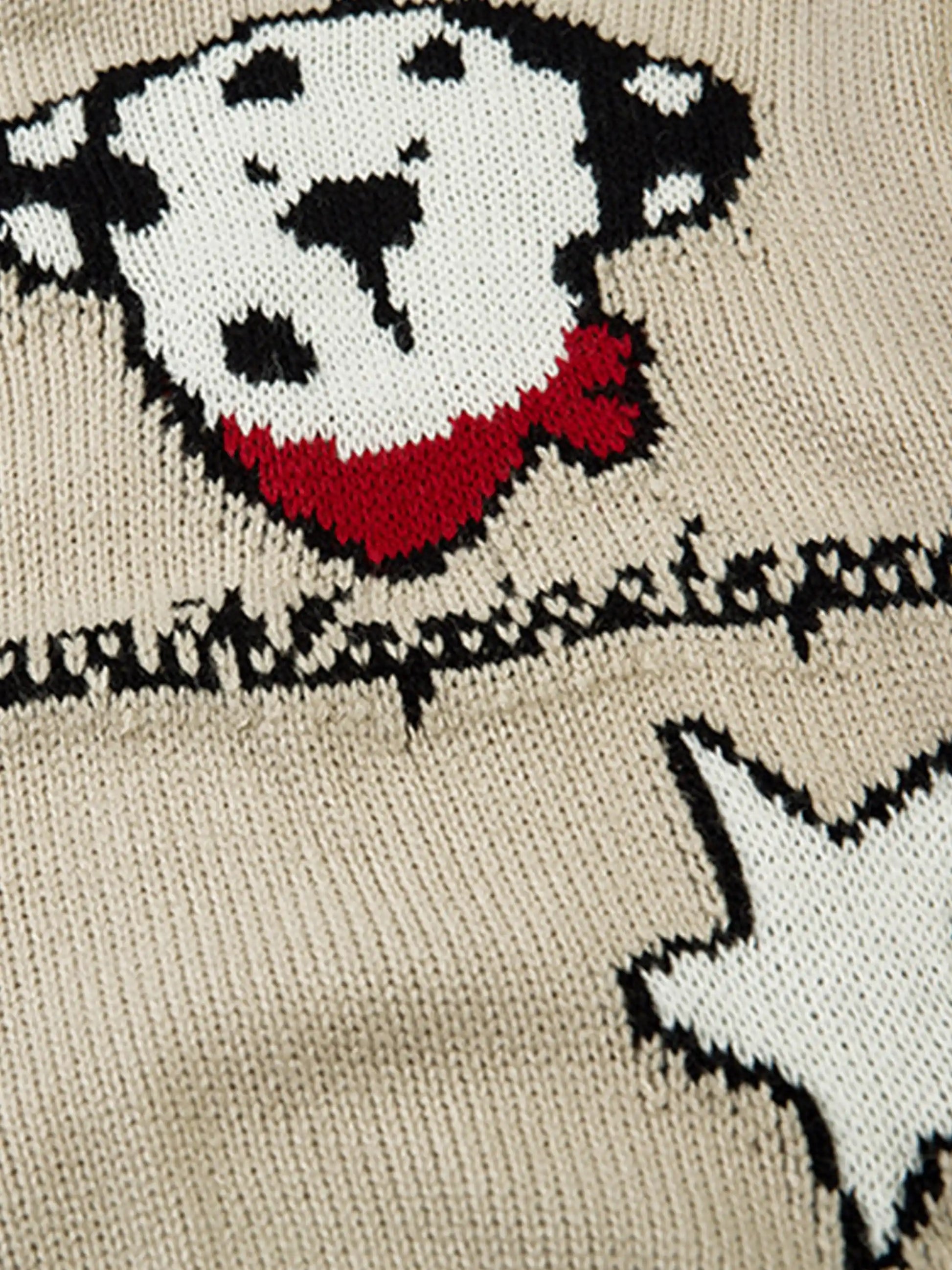 Cartoon Pets Knitted Cardigan