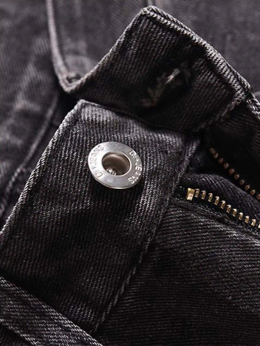 Vintage Punk Distressed Multi-pocket Jeans