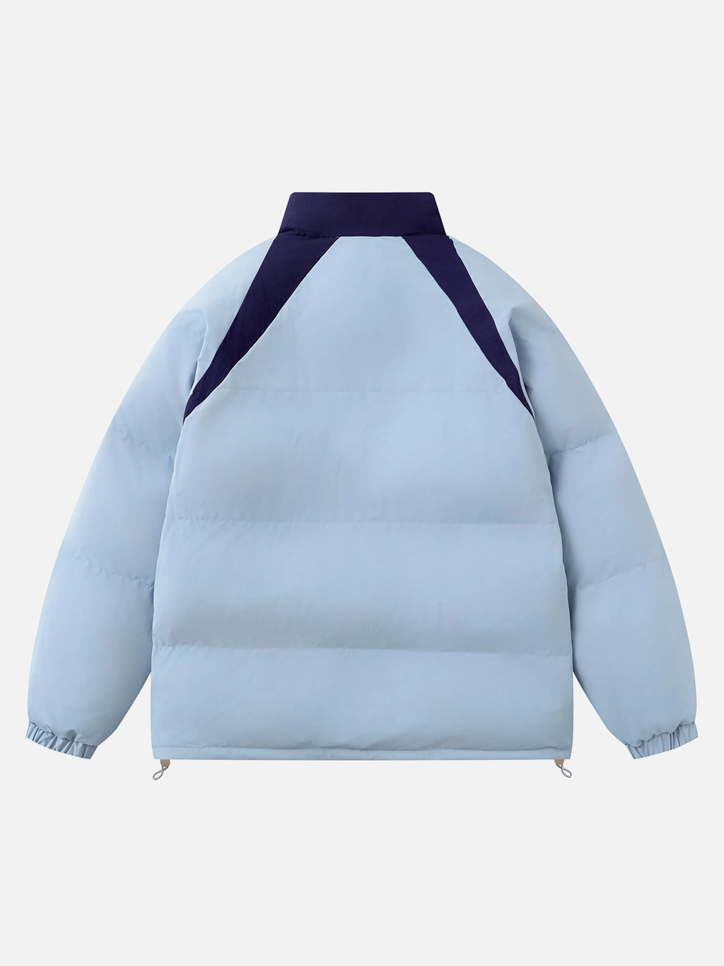 Contrasting Stand Collar Coat
