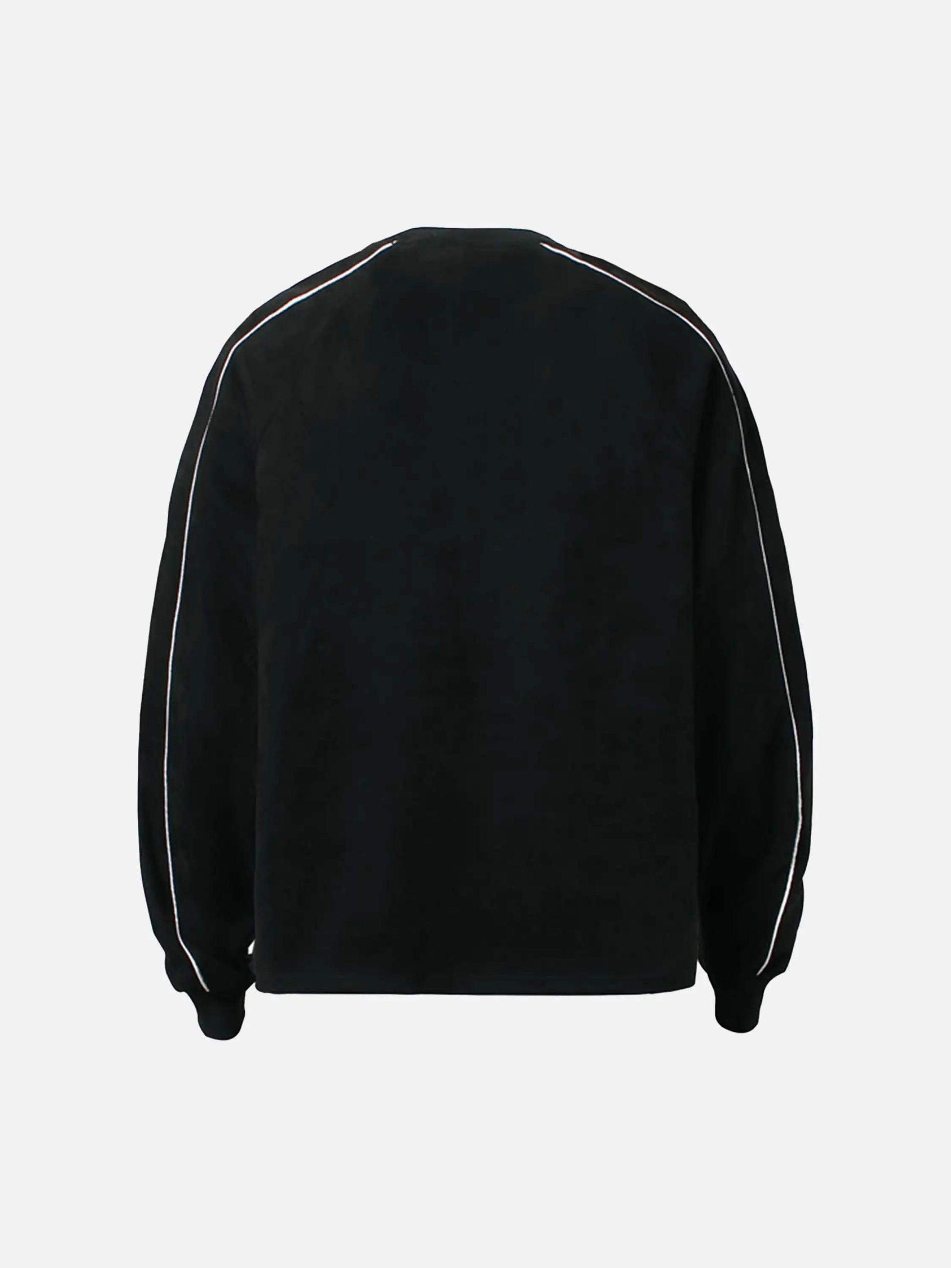 Disguisen Hip-Hop Patchwork Suede Long Sleeves