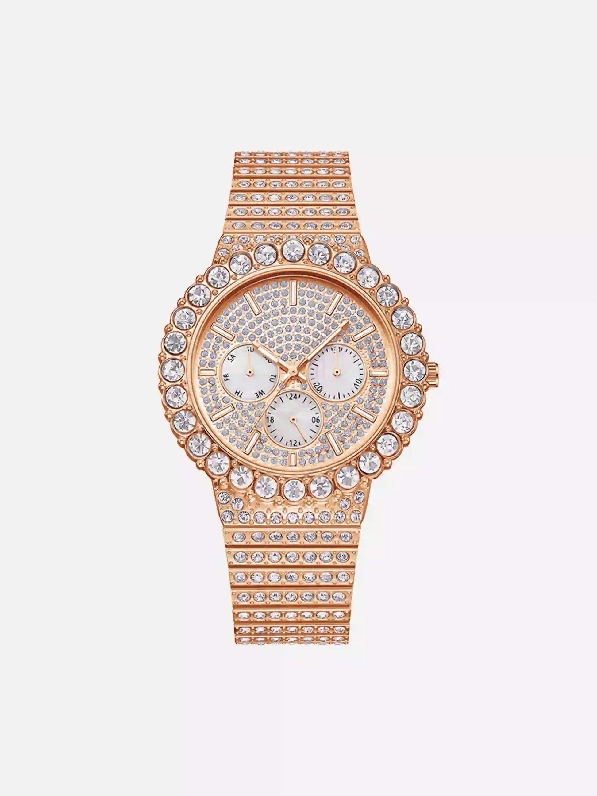 Disguisen Street Hip Hop Diamond Quartz Watch