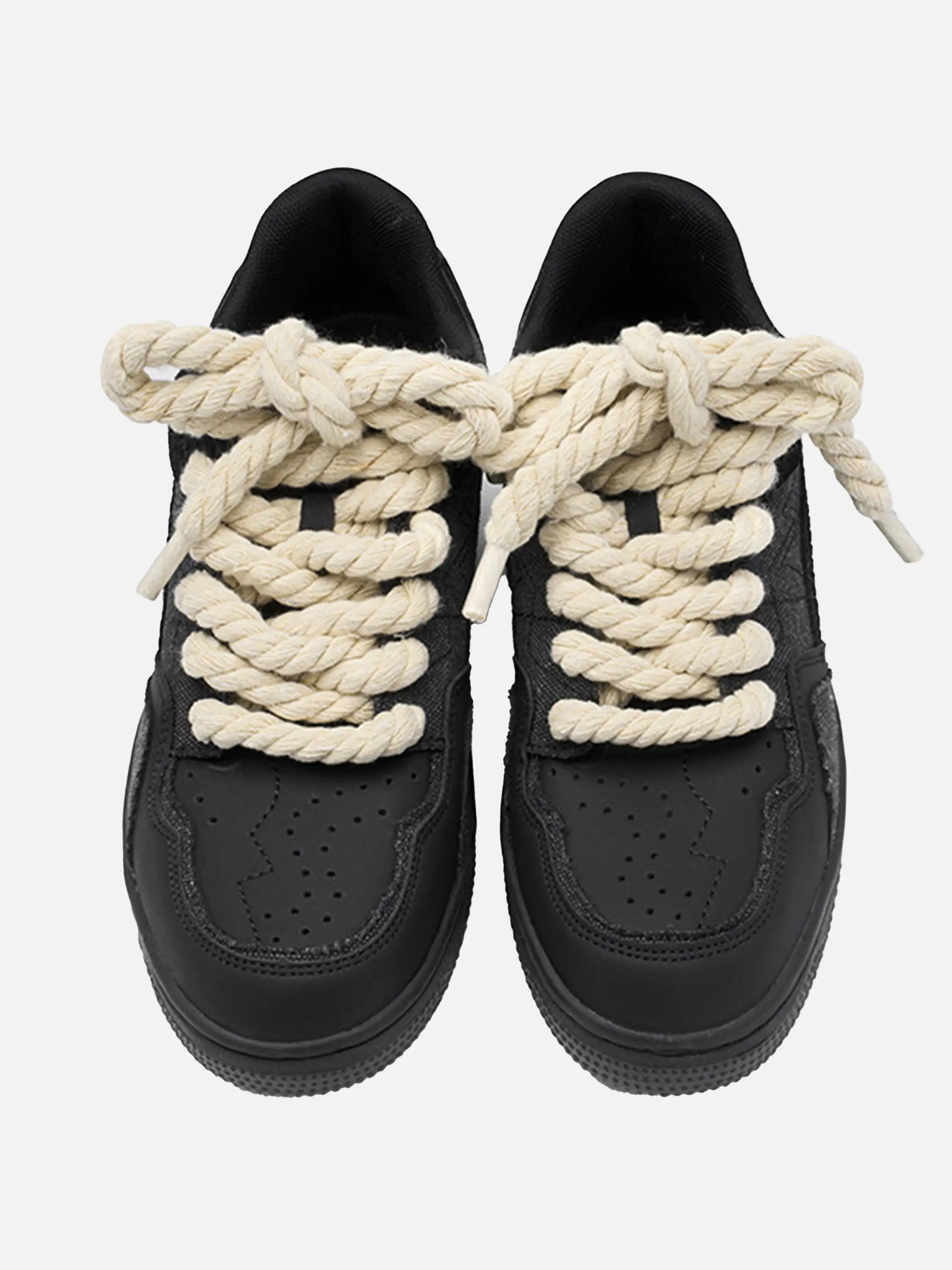 Disguisen Vintage Rope Design Patch Sneakers