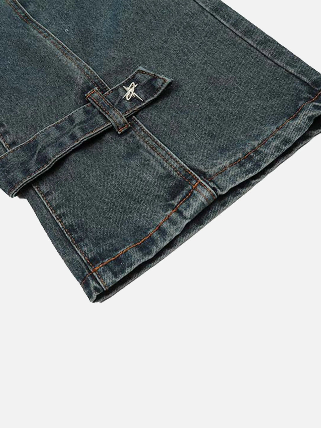 Vintage Washed Deconstructed Jeans