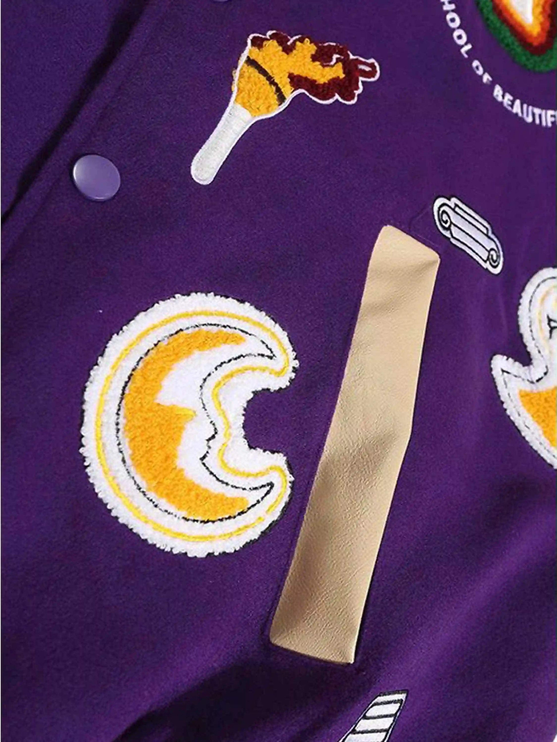 Retro Embroidered Baseball Jacket