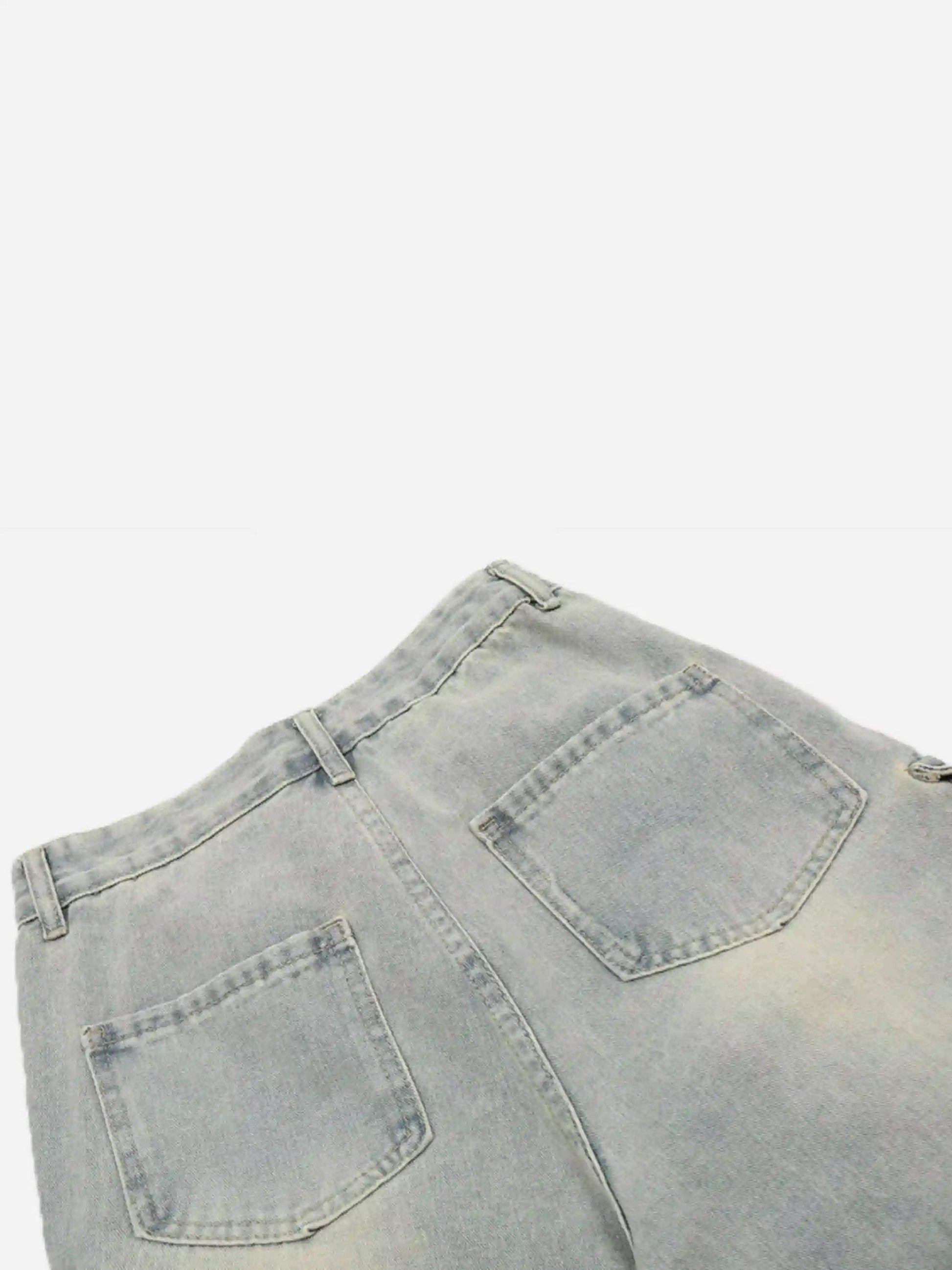 Disguisen Vintage Washed Loose Wide-Leg Denim Jorts